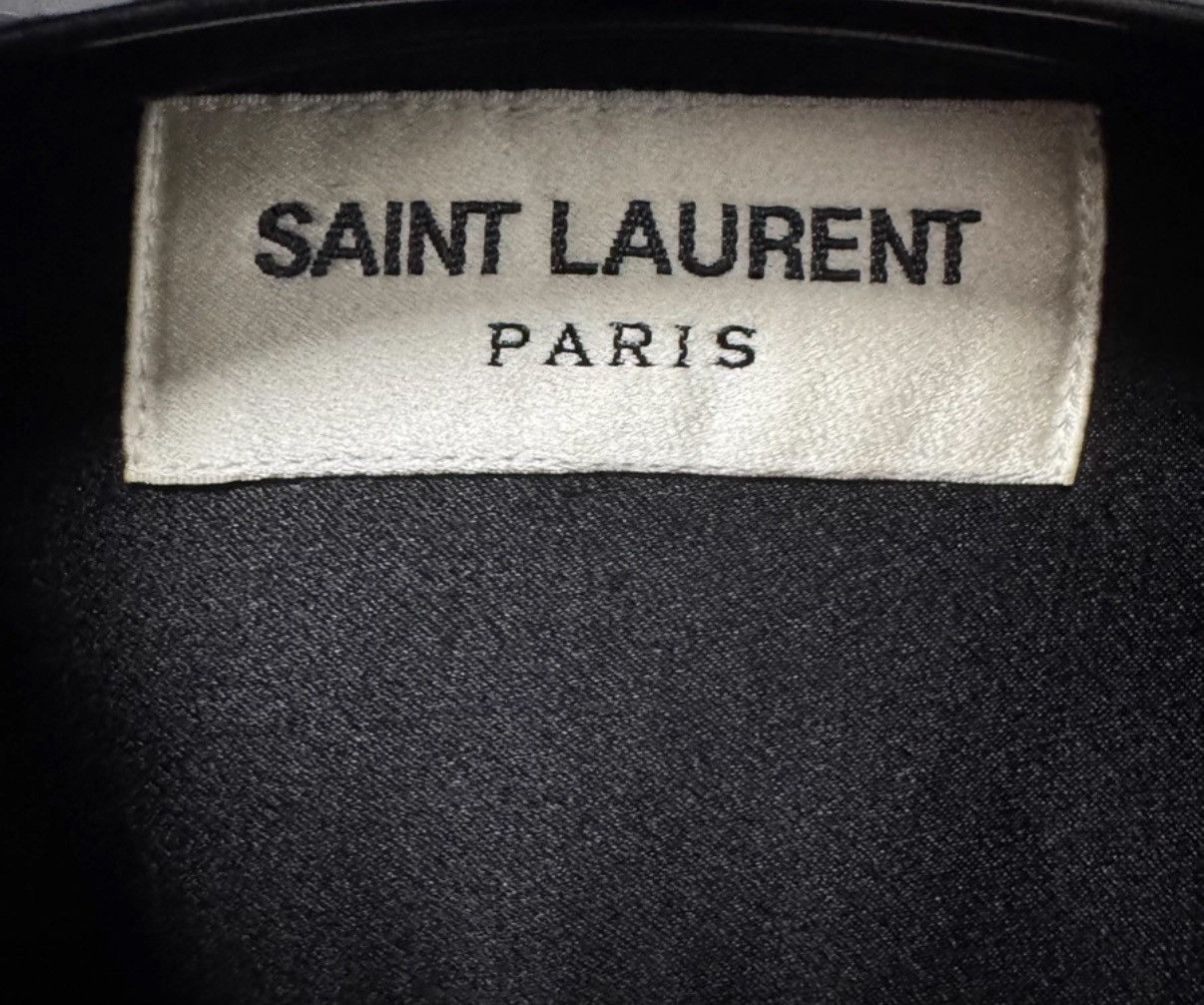 Saint Laurent Paris Saint Laurent 20SS Full-Studded Silk "Black Knight" Shirt Size US M / EU 48-50 / 2 - 6 Thumbnail