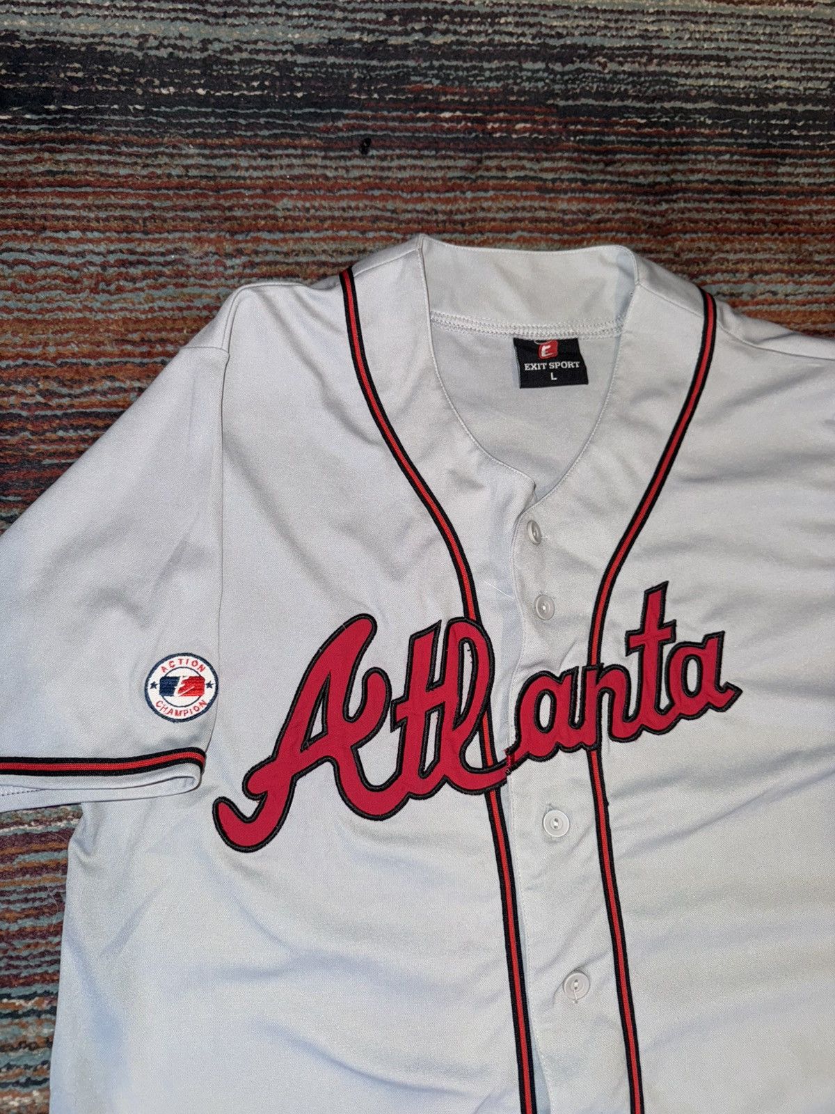 Vintage Atlanta Exit Sport Vintage Jersey Size Large Size US L / EU 52-54 / 3 - 2 Thumbnail