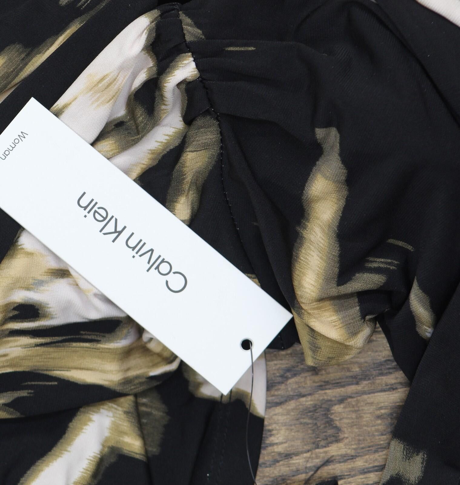 Calvin Klein Nwt Calvin Klein Sleeve Maxi Dress Black Oyster Multi 16w Size XXL / US 16-18 / IT 52-54 - 3 Thumbnail