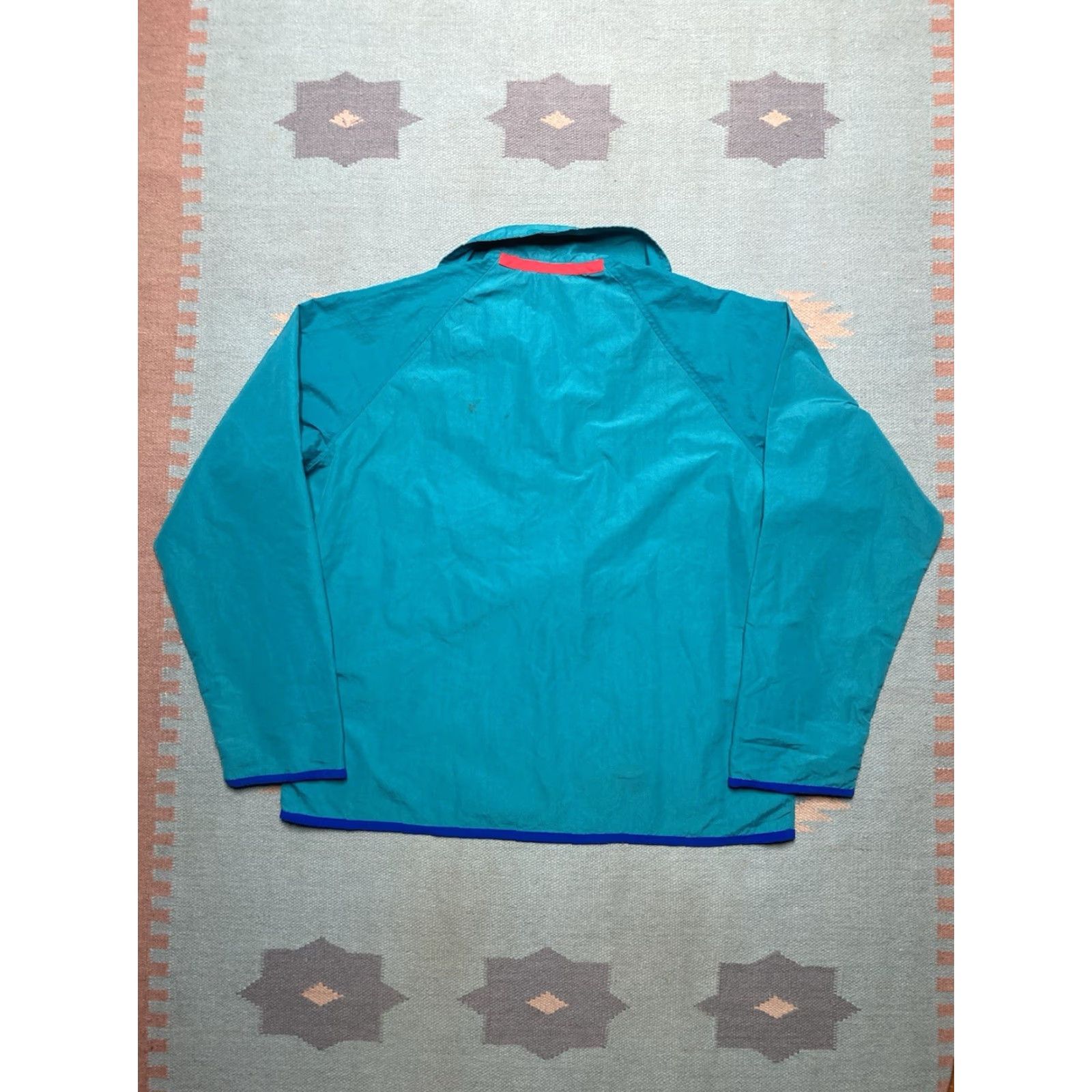 Altea VINTAGE 80s Anorak Windbreaker Jacket Pullover Half Zip Teal Blue Adult XL Jacket Mens Windbreaker 80s Size US XL / EU 56 / 4 - 6 Thumbnail
