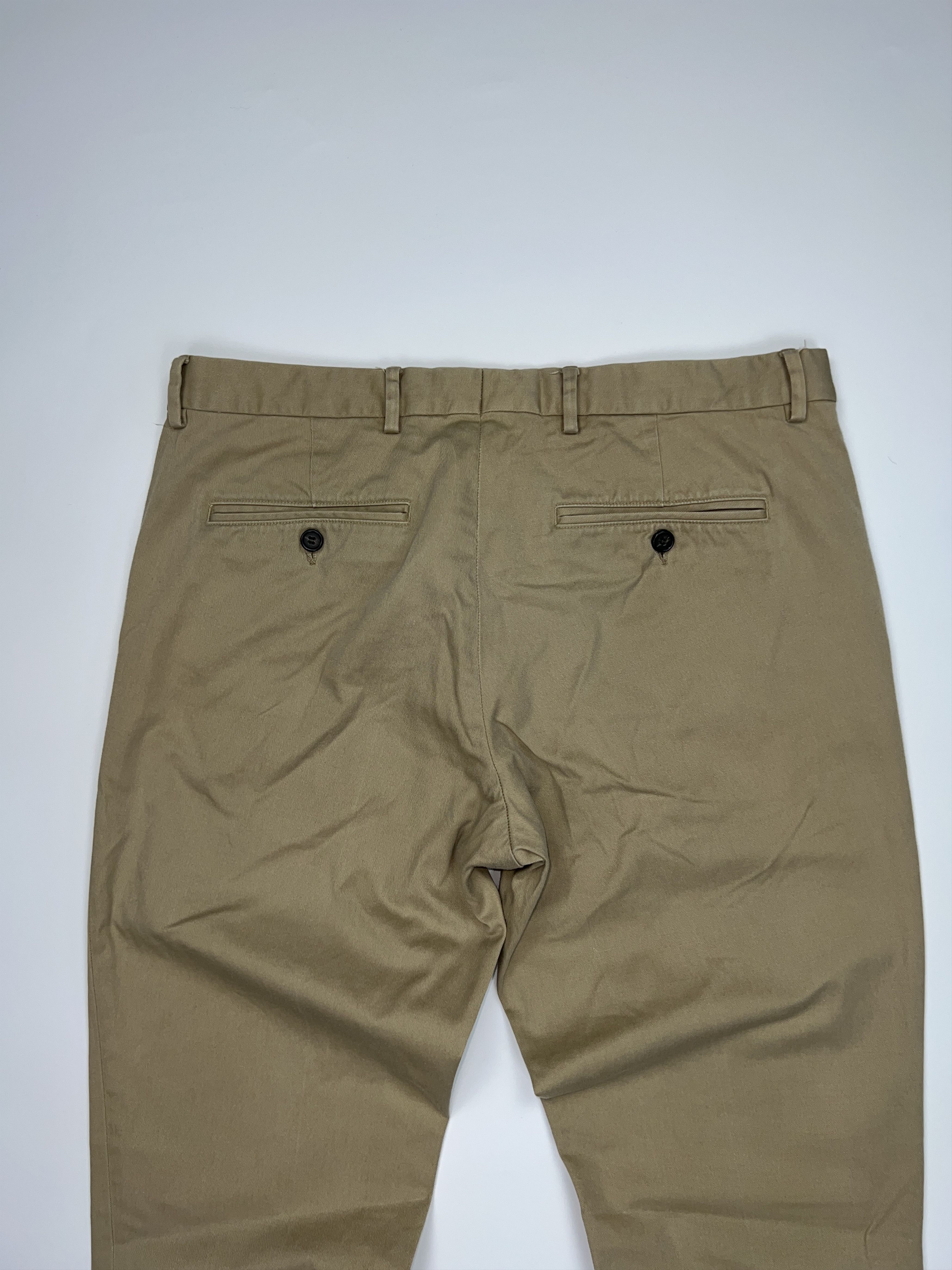 Arket Arket Beige Cotton Chino Trousers Size US 33 - 4 Thumbnail