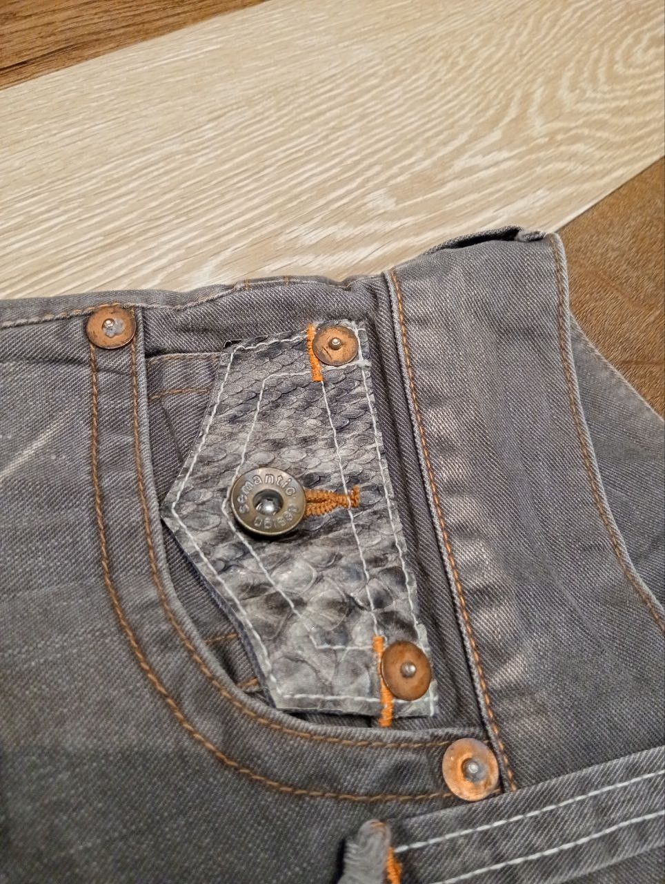 semanticdesign SEMANTIC DESIGN JAPAN TWISTED DENIM FLARED PANTS Size US 33 - 6 Thumbnail