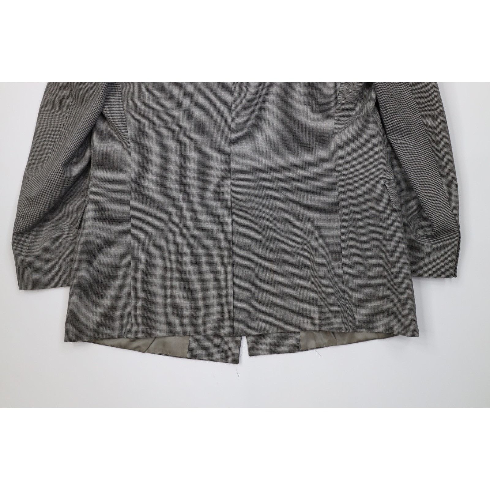 Vintage Vintage 80s 90s 2 Piece Double Breasted Suit Wedding Size 46L - 11 Thumbnail