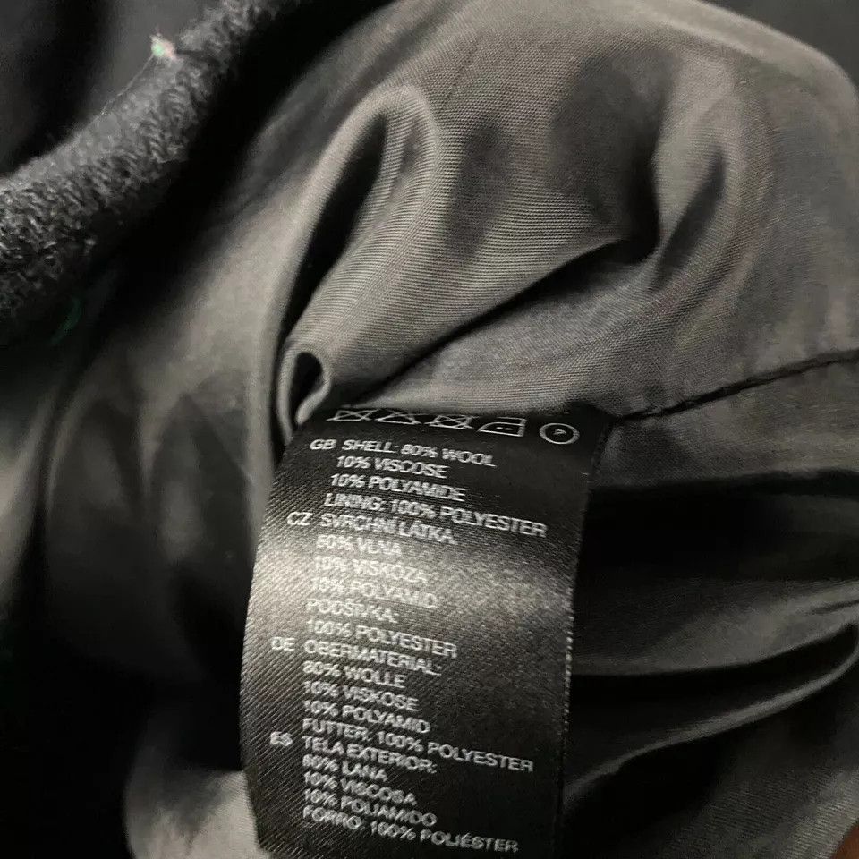H&M H&M Coat Women's Size 10 Full Zip Black Wool Blend Long Size L / US 10 / IT 46 - 7 Thumbnail