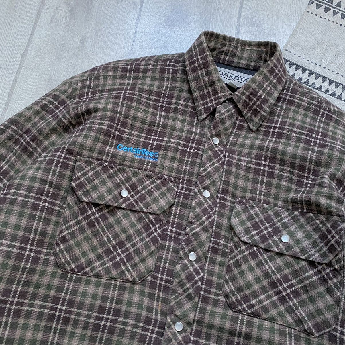 Flannel 🏕️ Vintage Flannel Work jacket overshirt carhartt style Size US L / EU 52-54 / 3 - 5 Thumbnail