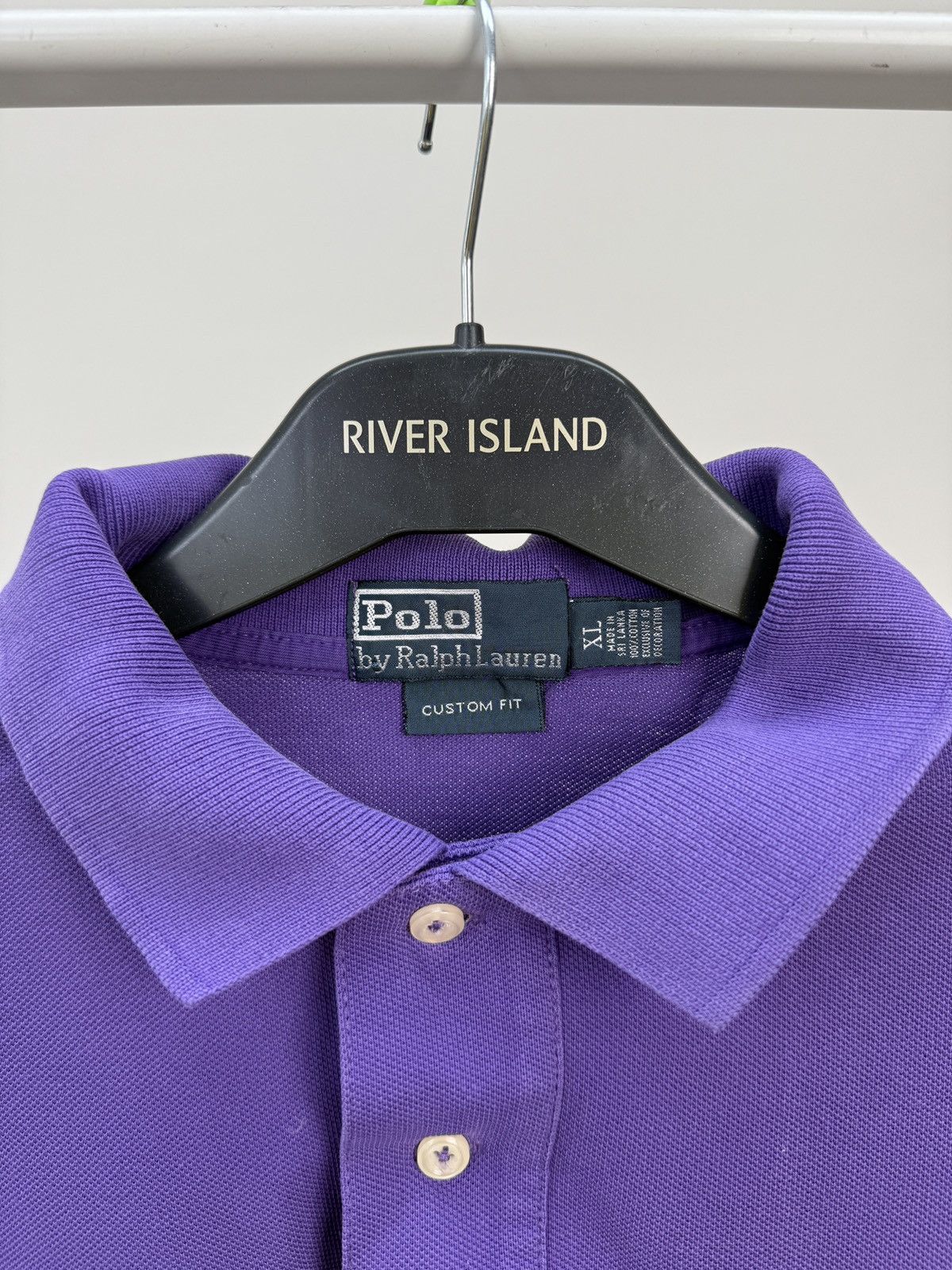 Polo Ralph Lauren Vintage Polo Ralph Lauren Custom Fit Polo Shirt Big Pony Size US XL / EU 56 / 4 - 4 Thumbnail