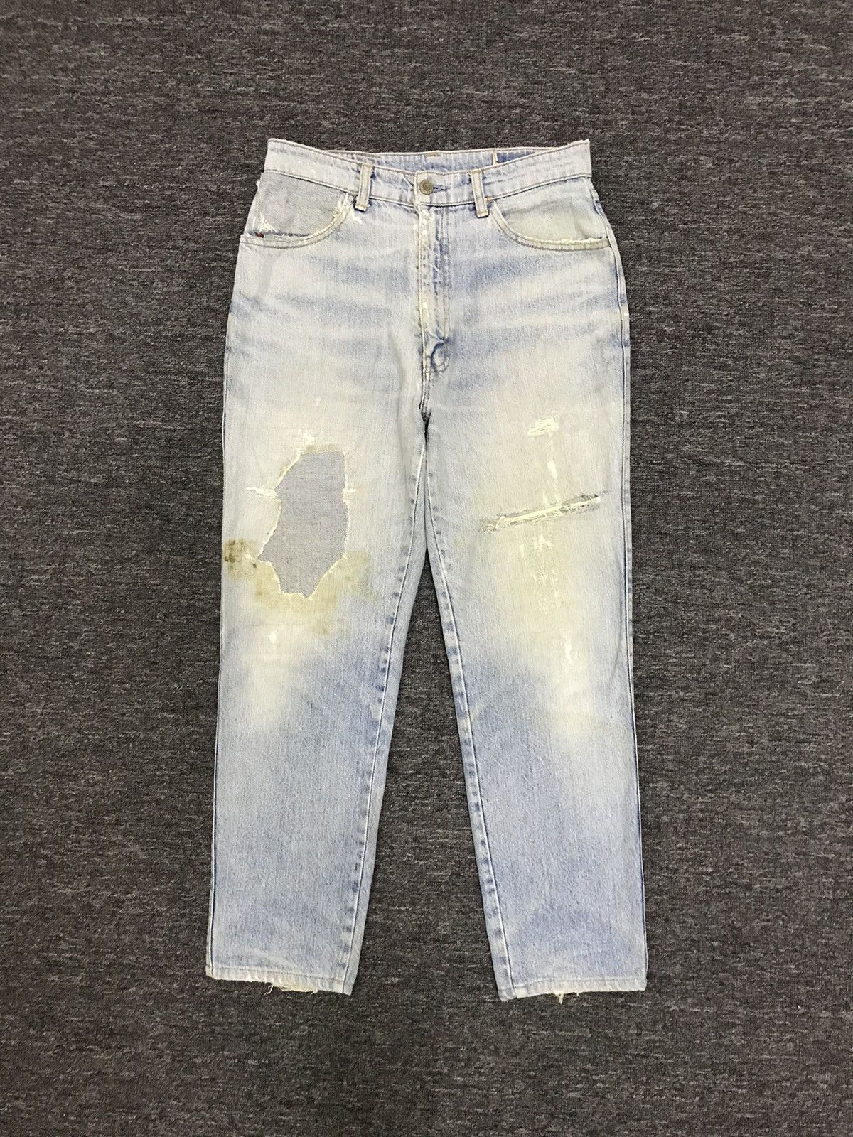 image of Vintage Distressed Big John Japan Denim Pants in Blue, Men's (Size 30)