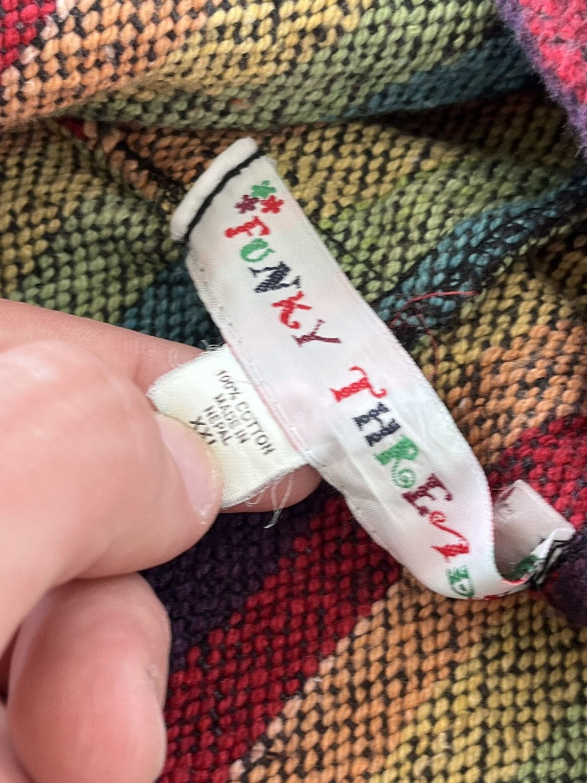 Japanese Brand × Vintage Hype Y2K Wizard Knitted Zip Hoodie Vintage Elf Wizard Nepal Size US XXL / EU 58 / 5 - 11 Thumbnail