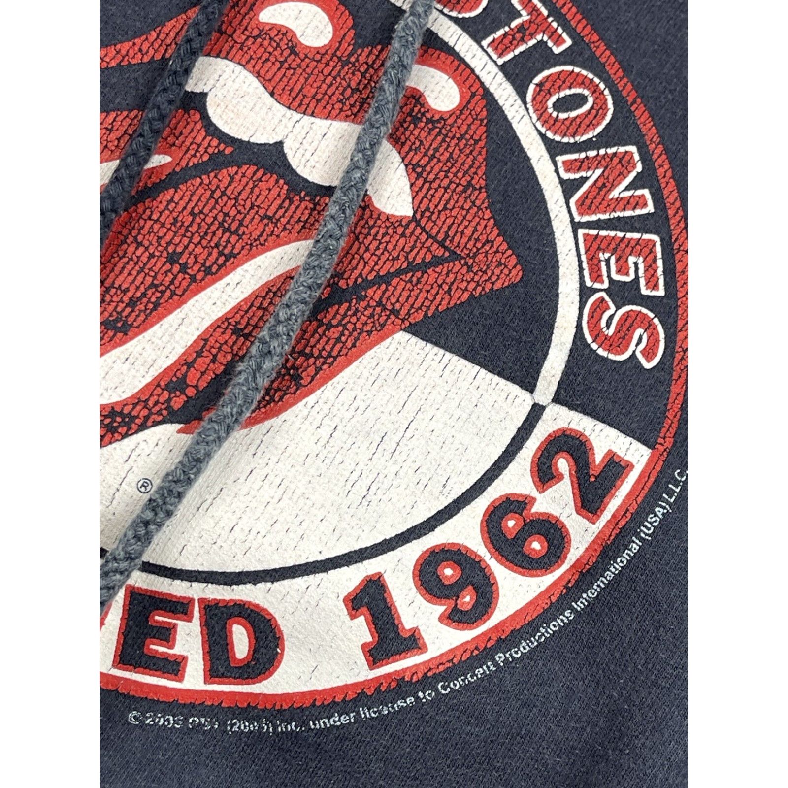 Logo 7 VINTAGE The Rolling Stones Hoodie Pullover Sweatshirt Men M Blue Graphic Logo 90s Concert Rock Mens Size US M / EU 48-50 / 2 - 2 Thumbnail