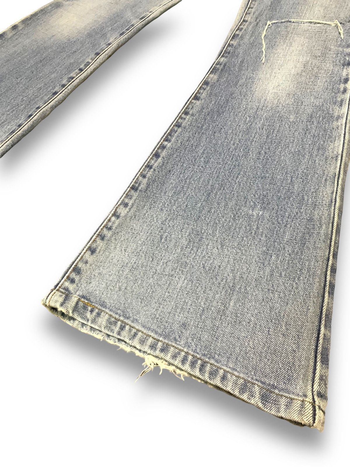 Edwin Vintage Edwin XJeans 400 Flared Bell Bottom Distressed Jeans Size US 28 / EU 44 - 11 Thumbnail