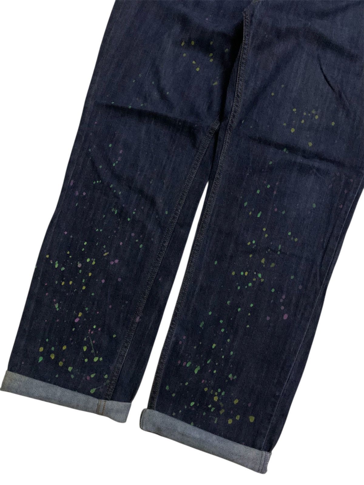 Issey Miyake 💥Final💥Issey Miyake Indigo Dye Painted Denim Size US 32 / EU 48 - 2 Thumbnail