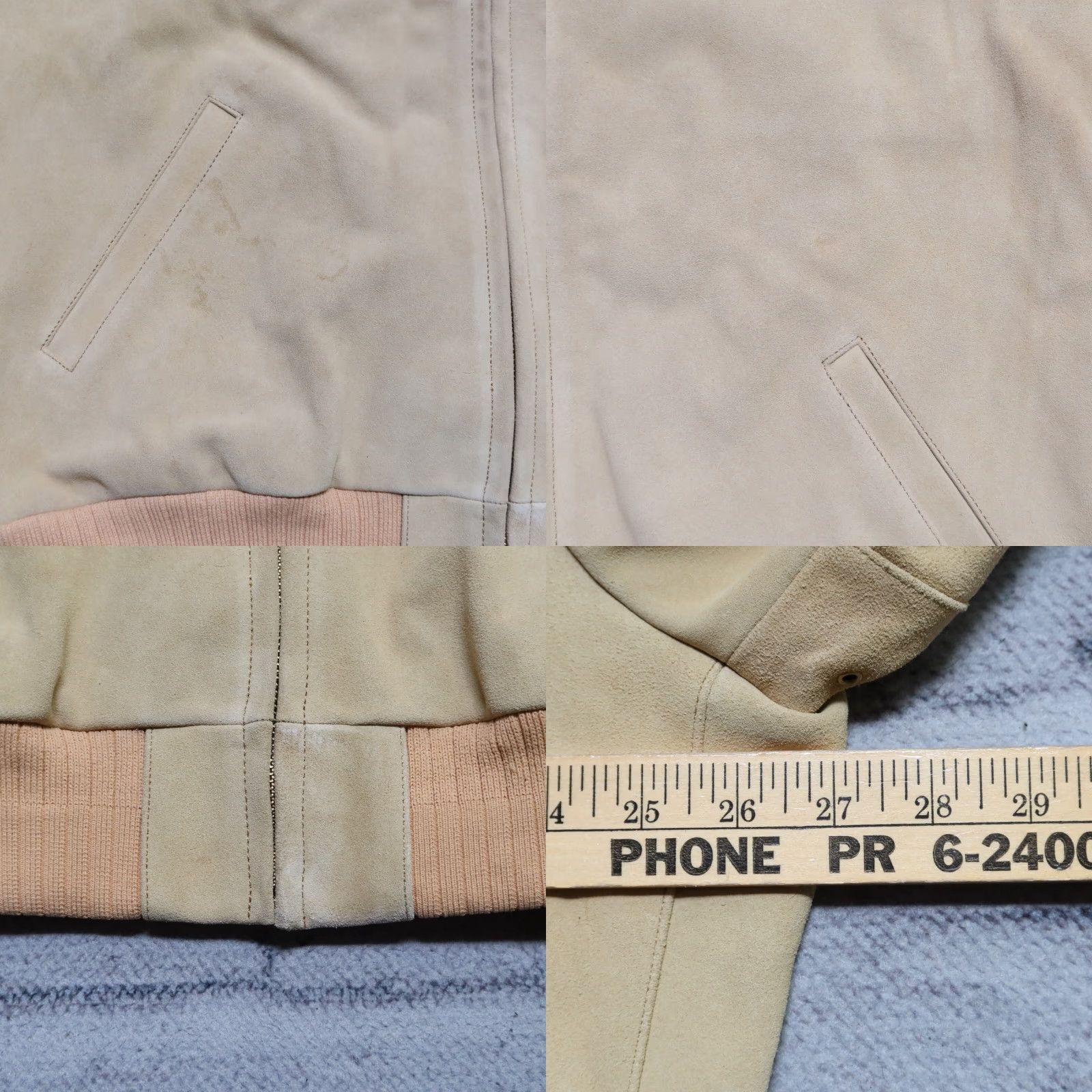 Levi's Levis Vintage Clothing LVC Suede Leather Bomber Jacket M Tan Mens Size US M / EU 48-50 / 2 - 10 Thumbnail
