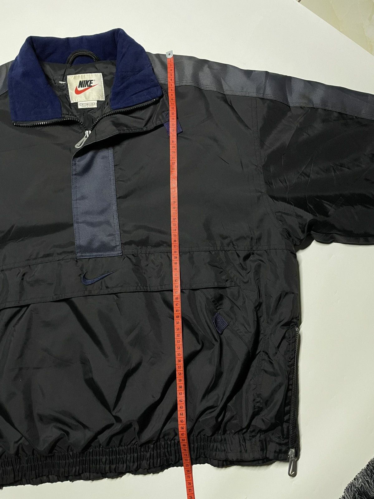 Nike × Vintage Nike 90s Heavy Halfzip Nylon Biglogo windbreaker Jacket Size US M / EU 48-50 / 2 - 12 Thumbnail