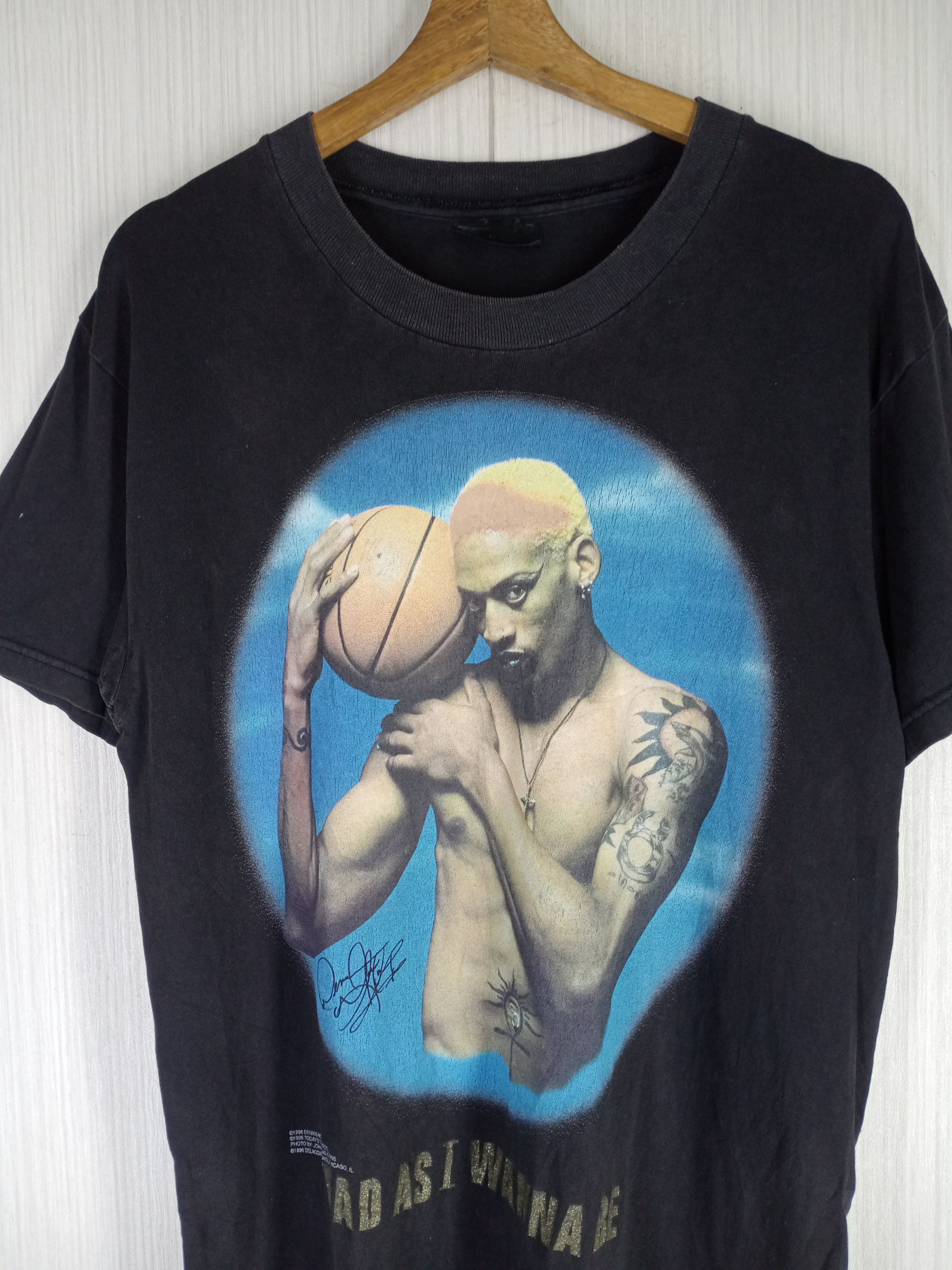NBA × Vintage Vintage 90s Dennis Rodman Bad As I Wanna Be Tee Size US M / EU 48-50 / 2 - 3 Thumbnail