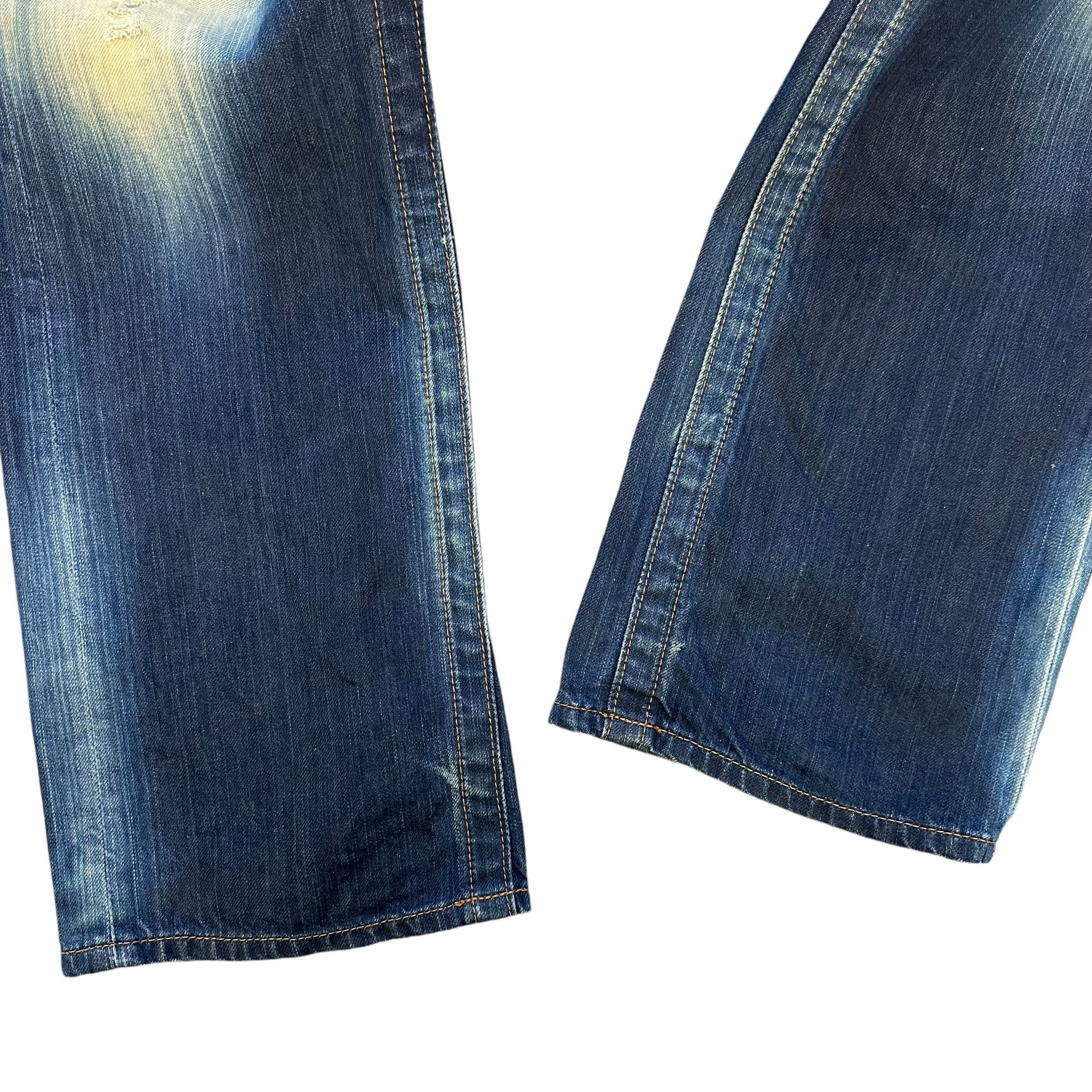 Replay REPLAY R81 Asolo Italy Trashed Washed Denim Pant #A58-1330 Size US 30 / EU 46 - 7 Thumbnail