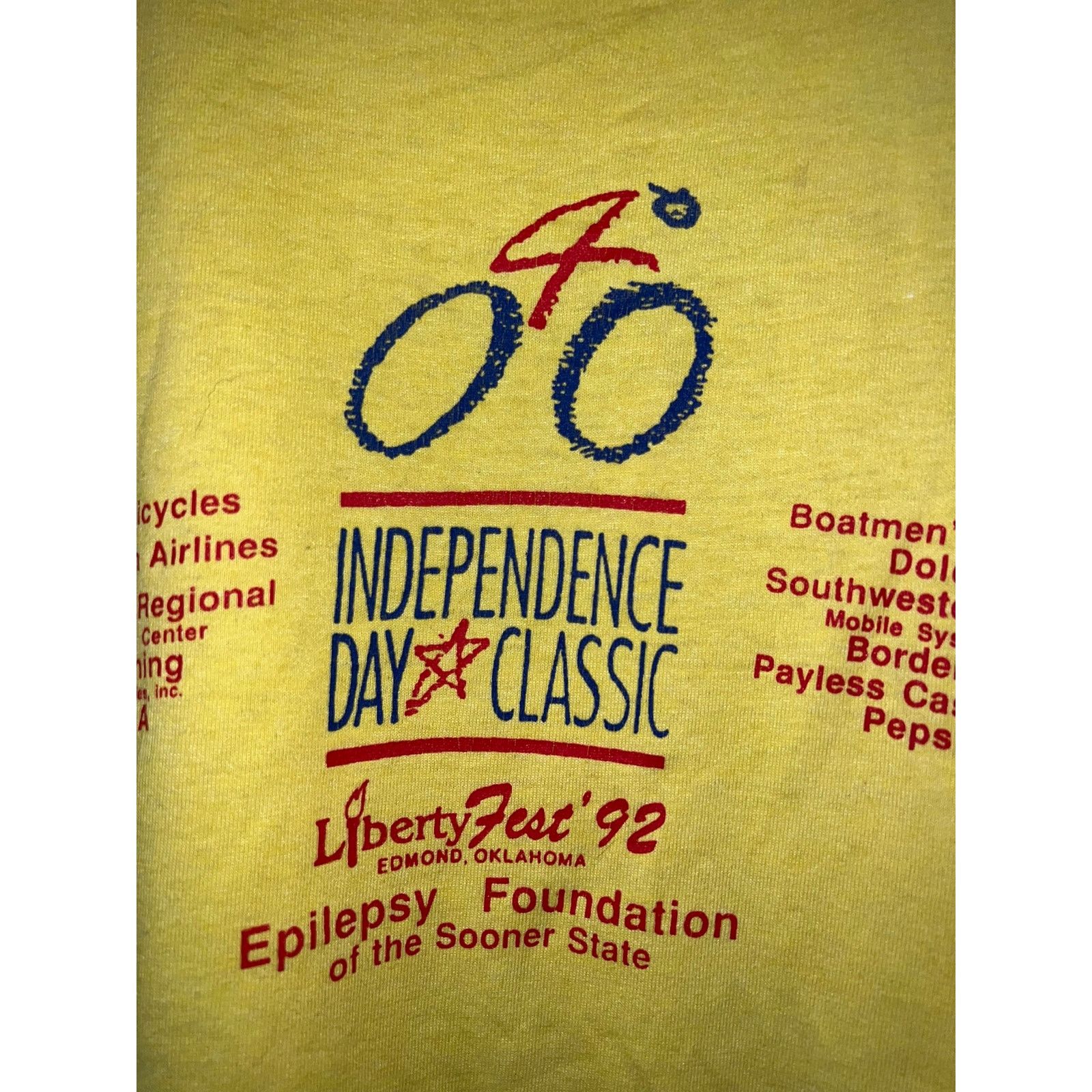 Vintage Vintage Independence Day Shirt Classic Liberty Fest 90s Tee Size US L / EU 52-54 / 3 - 3 Thumbnail