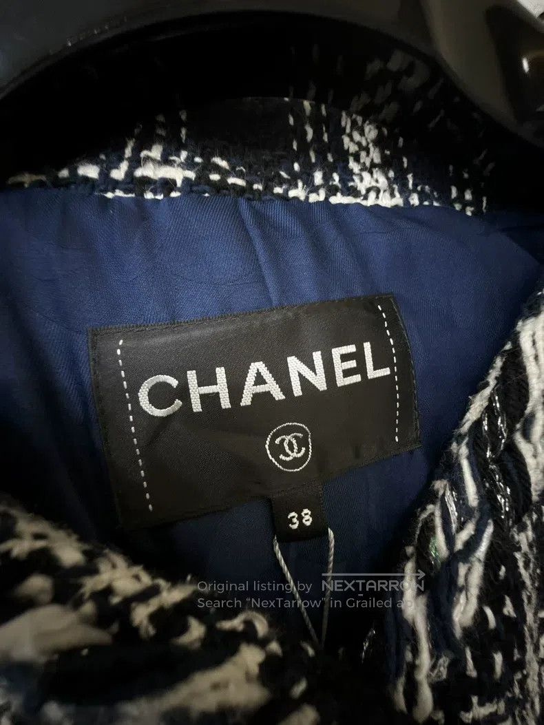 Chanel Chanel 18S Waterfall Series Runway Blue and White Plaid Gr Size XS / US 0-2 / IT 36-38 - 5 Thumbnail