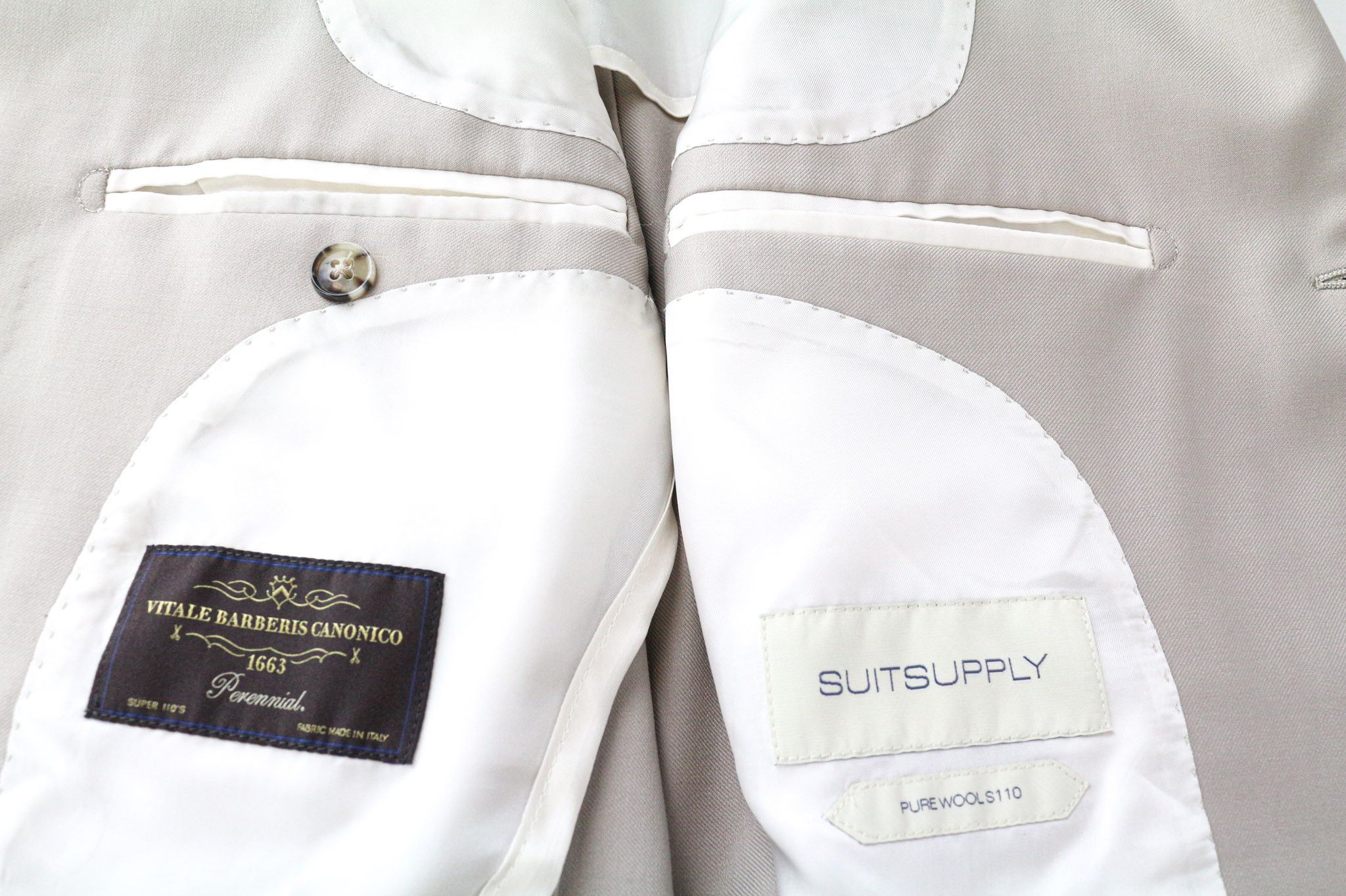 Suitsupply HAVANA UK34R Light Brown Slim Wool Blazer 73544 Size 34R - 5 Thumbnail