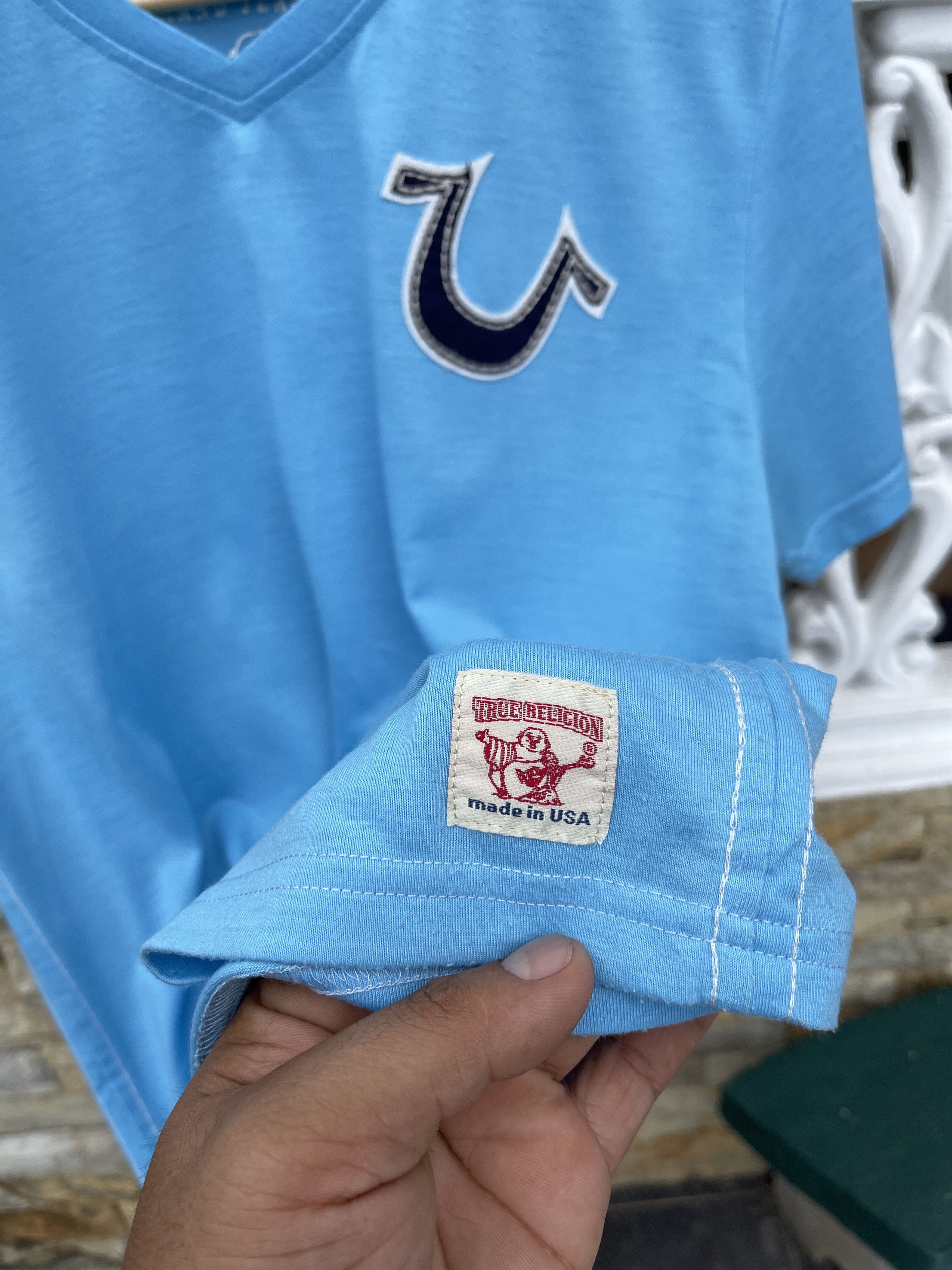 True Religion Last Drop🔥Rare🔥True Religion Blue T Shirt Size US L / EU 52-54 / 3 - 6 Thumbnail