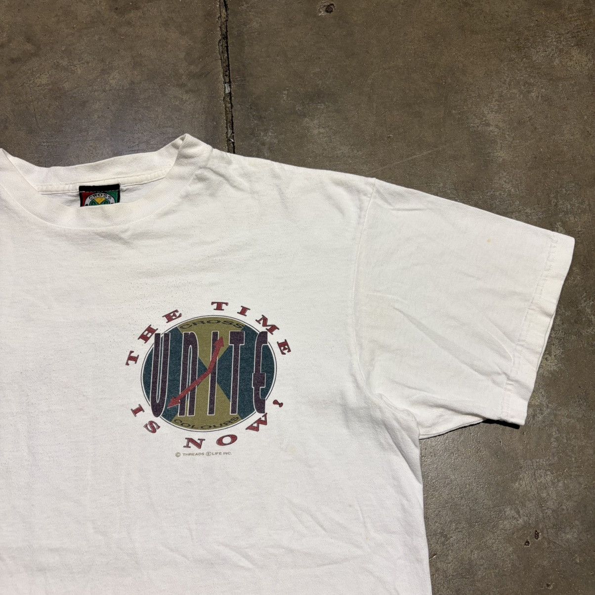 Cross Colours Vintage Cross Colours T shirt Unity Hip Hop Rap 90s USA Size US XL / EU 56 / 4 - 7 Thumbnail