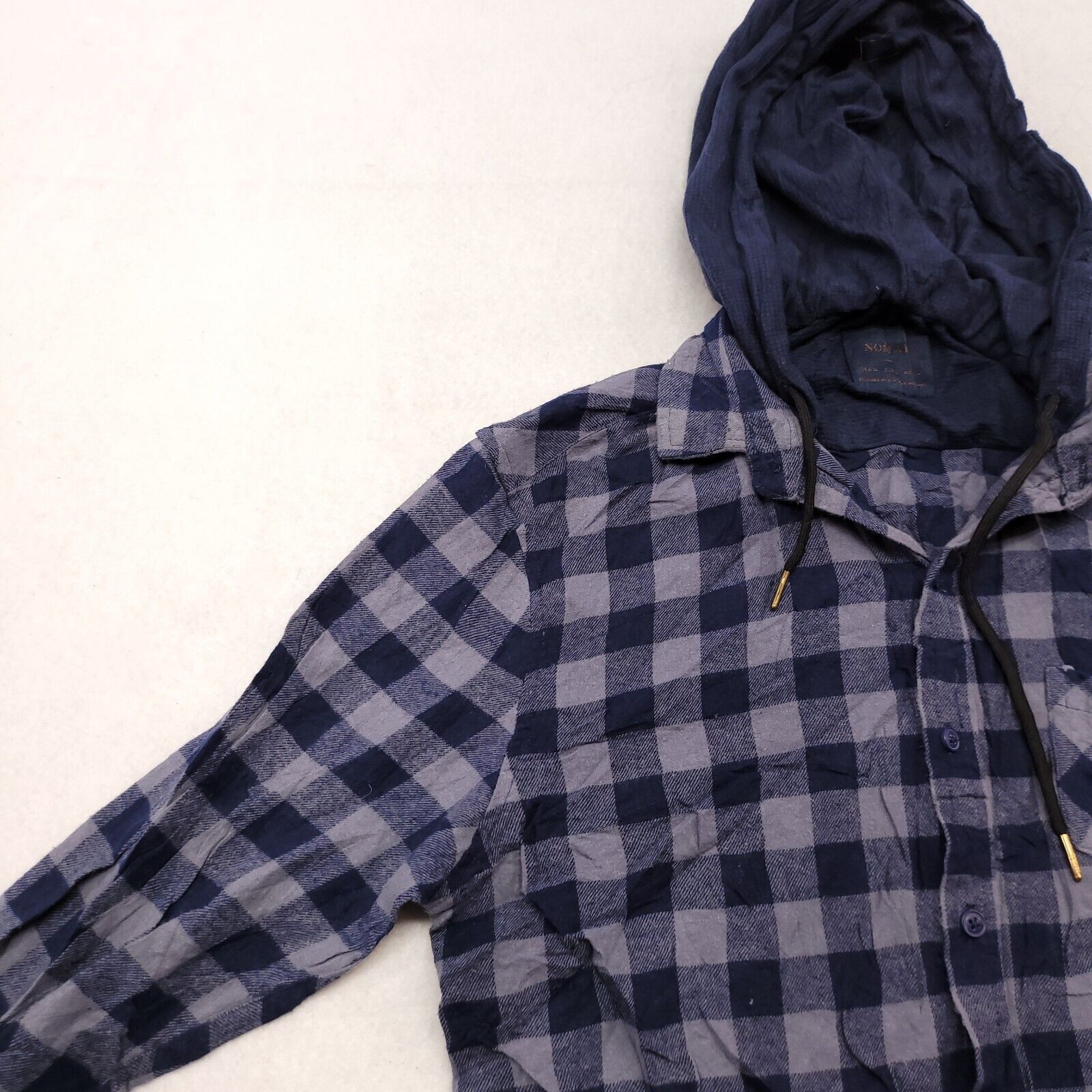 Nomad Nomad Casual Button Up Hoodie Mens Size Medium M Gray Blue Size US M / EU 48-50 / 2 - 4 Thumbnail