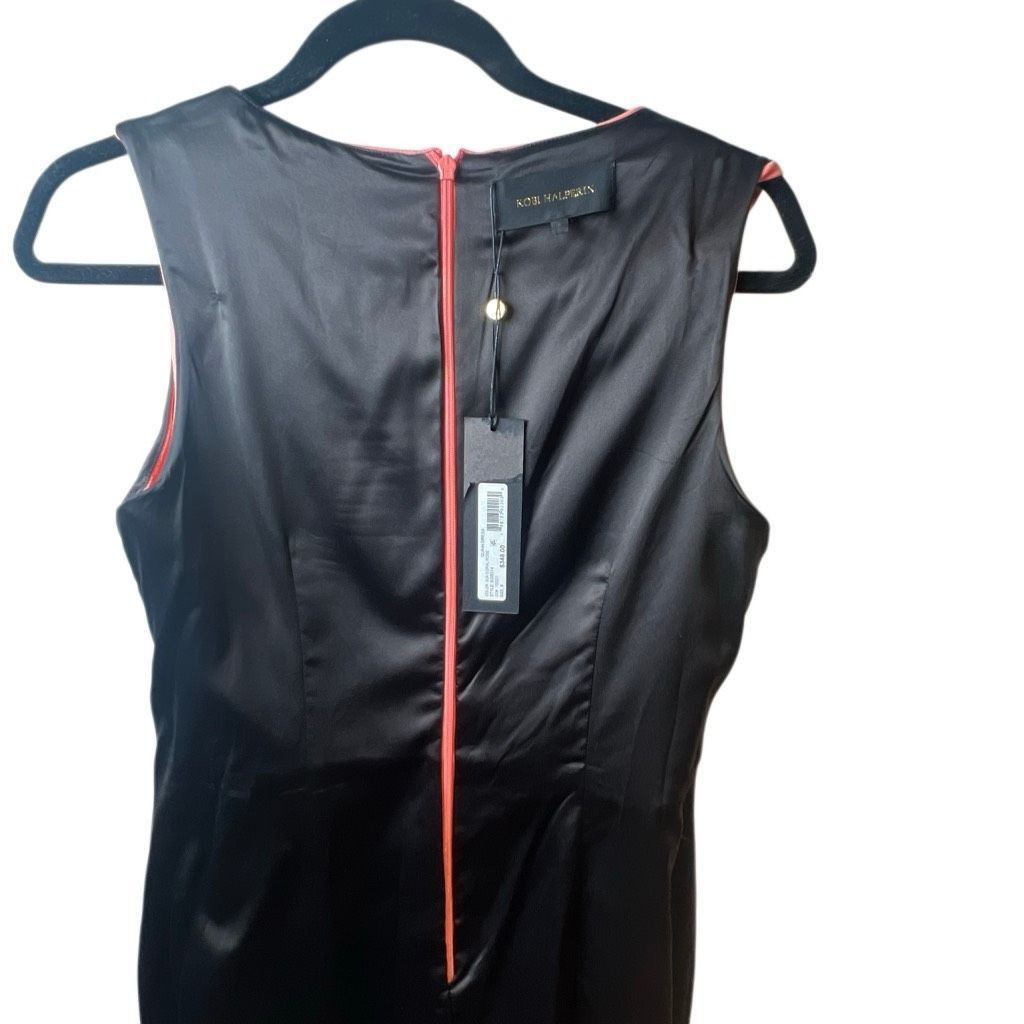 KOBI HALPERIN Kobi Halperin Quinn Dress Coral Rose Pink Sleeveless Draped Size 6 (044) Size M / US 6-8 / IT 42-44 - 13 Thumbnail