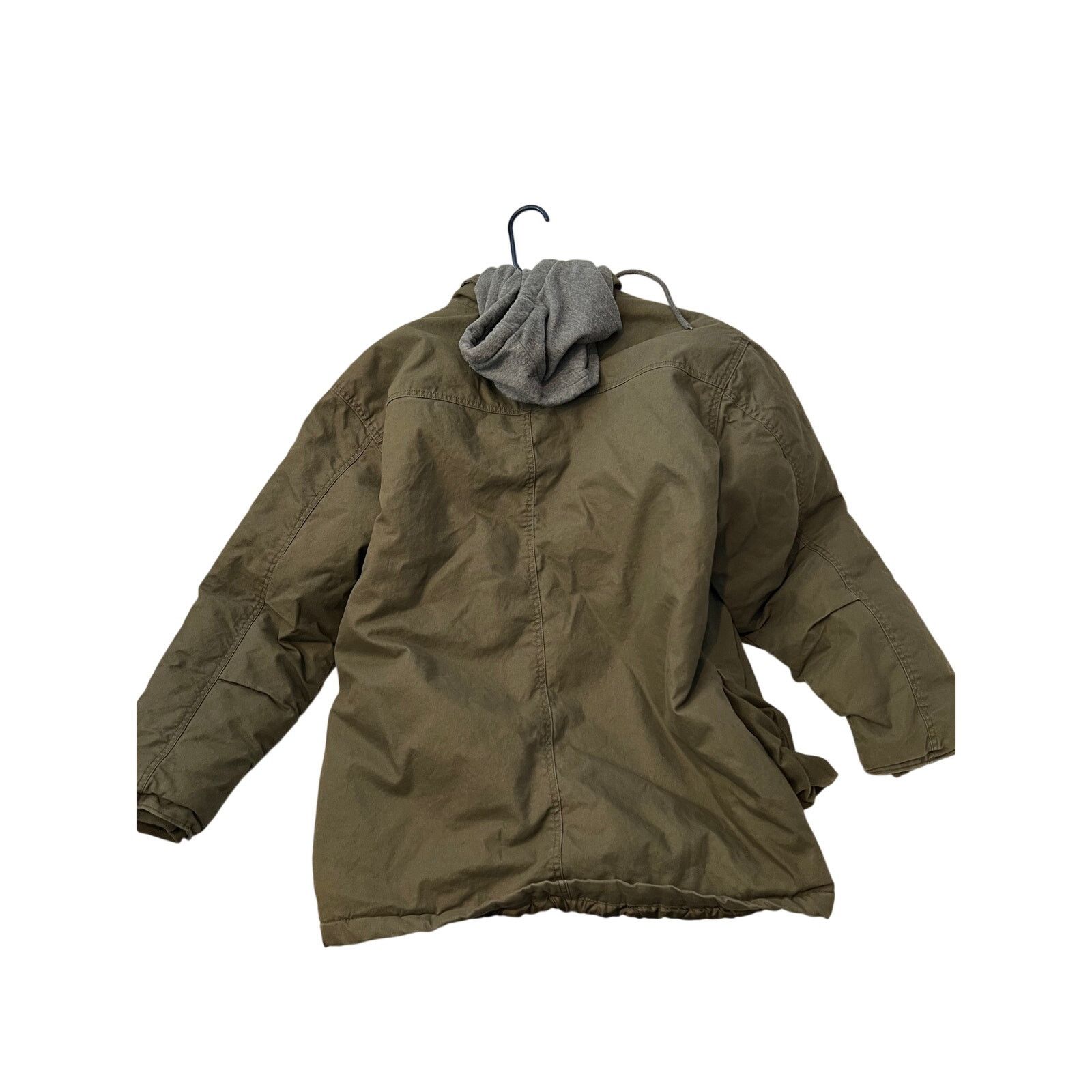 Wrangler Wrangler Workwear Green Denim Jacket w Hoodie Mens XL Size US XL / EU 56 / 4 - 2 Thumbnail