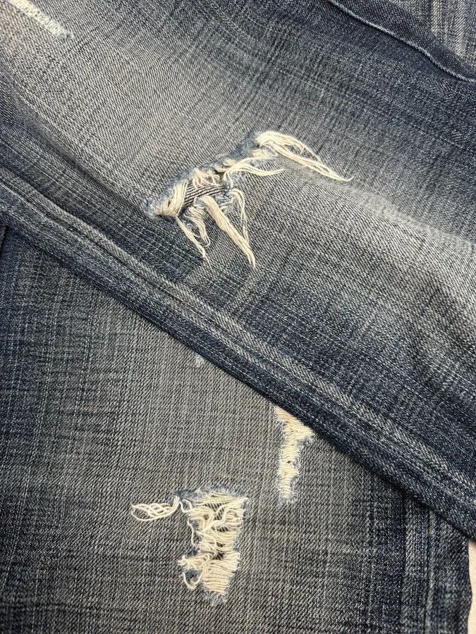 Marithe + Francois Girbaud 2000s Marithé + François Girbaud Faded Blue Relaxed Denim Jeans Size US 32 / EU 48 - 9 Thumbnail