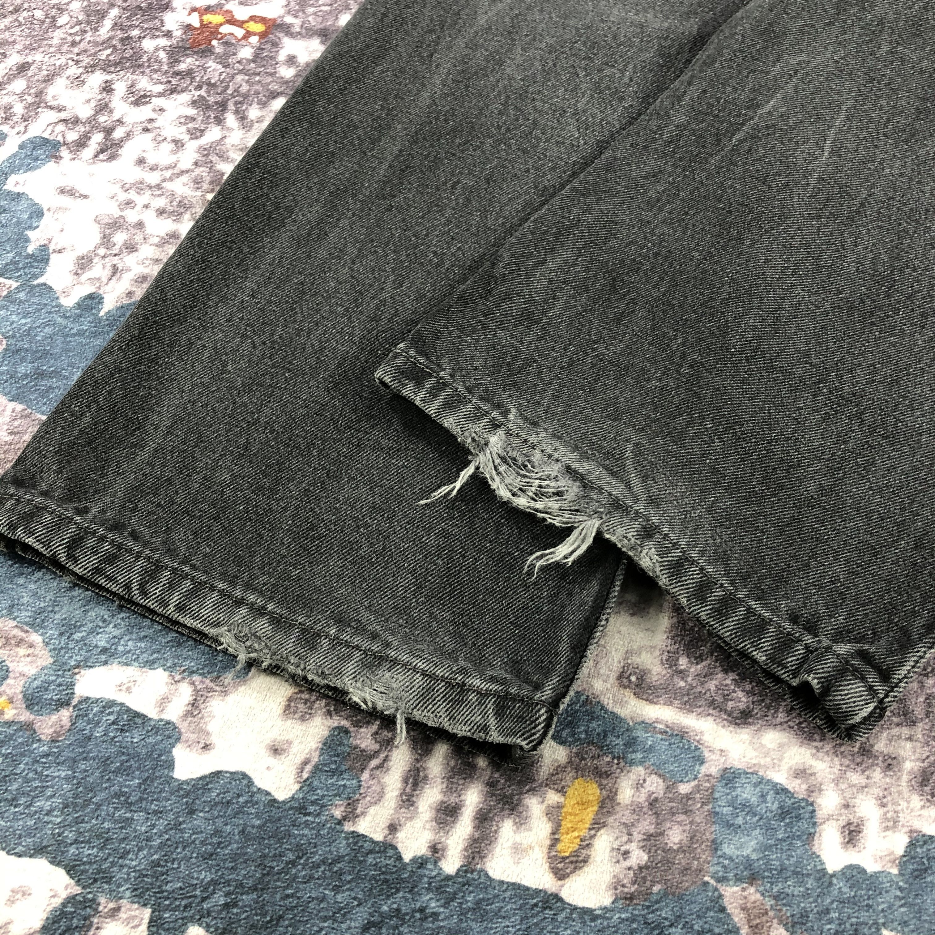 Levi's × Vintage Vintage Faded Black Levis 505 Jeans-JM2557 Size US 36 / EU 52 - 4 Thumbnail