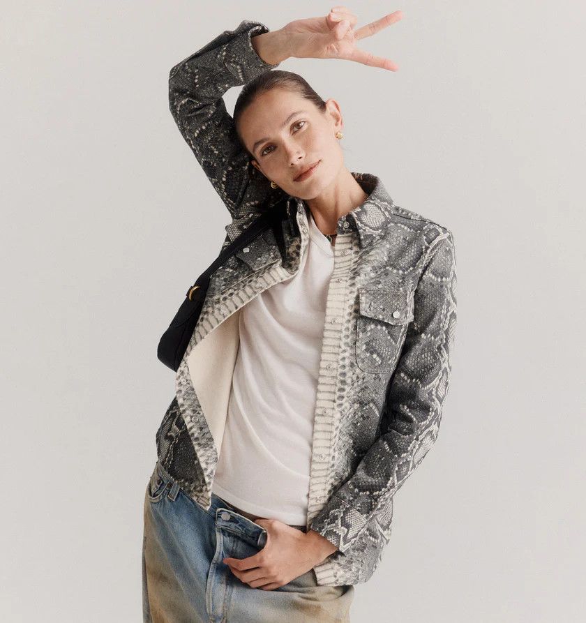 Gabriela Hearst o1h1sh11225 John Austin Shirt in Grey Size XS / US 0-2 / IT 36-38 - 2 Thumbnail