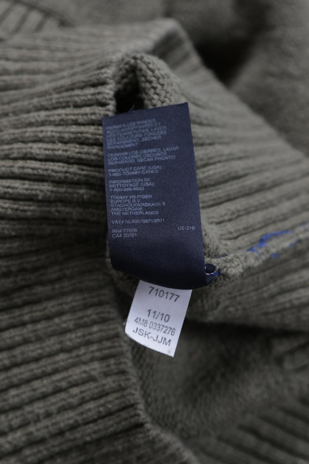 Tommy Hilfiger 00's Tommy Hilfiger Knitted Quarter-Zip Sweater Size L / US 10 / IT 46 - 6 Thumbnail