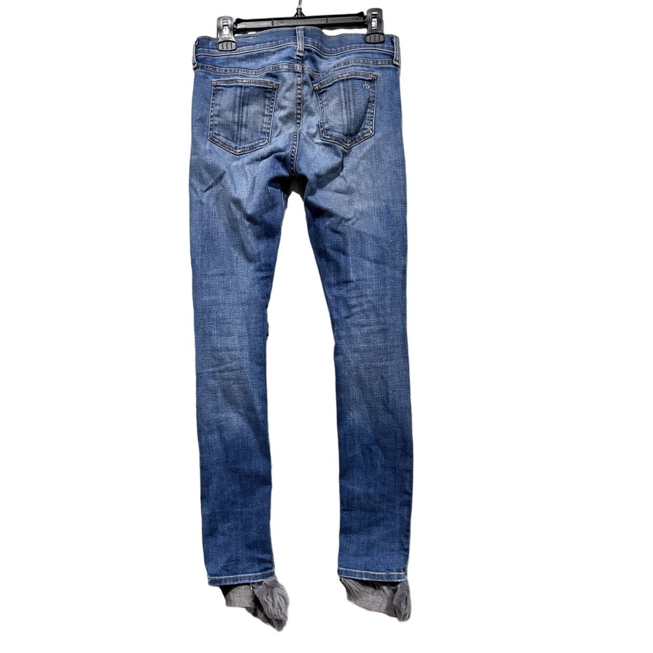Rag & Bone RAG & BONE Skinny Fur Lined Jeans Color Carmine Sz 27 Size 27" / US 4 / IT 40 - 2 Thumbnail