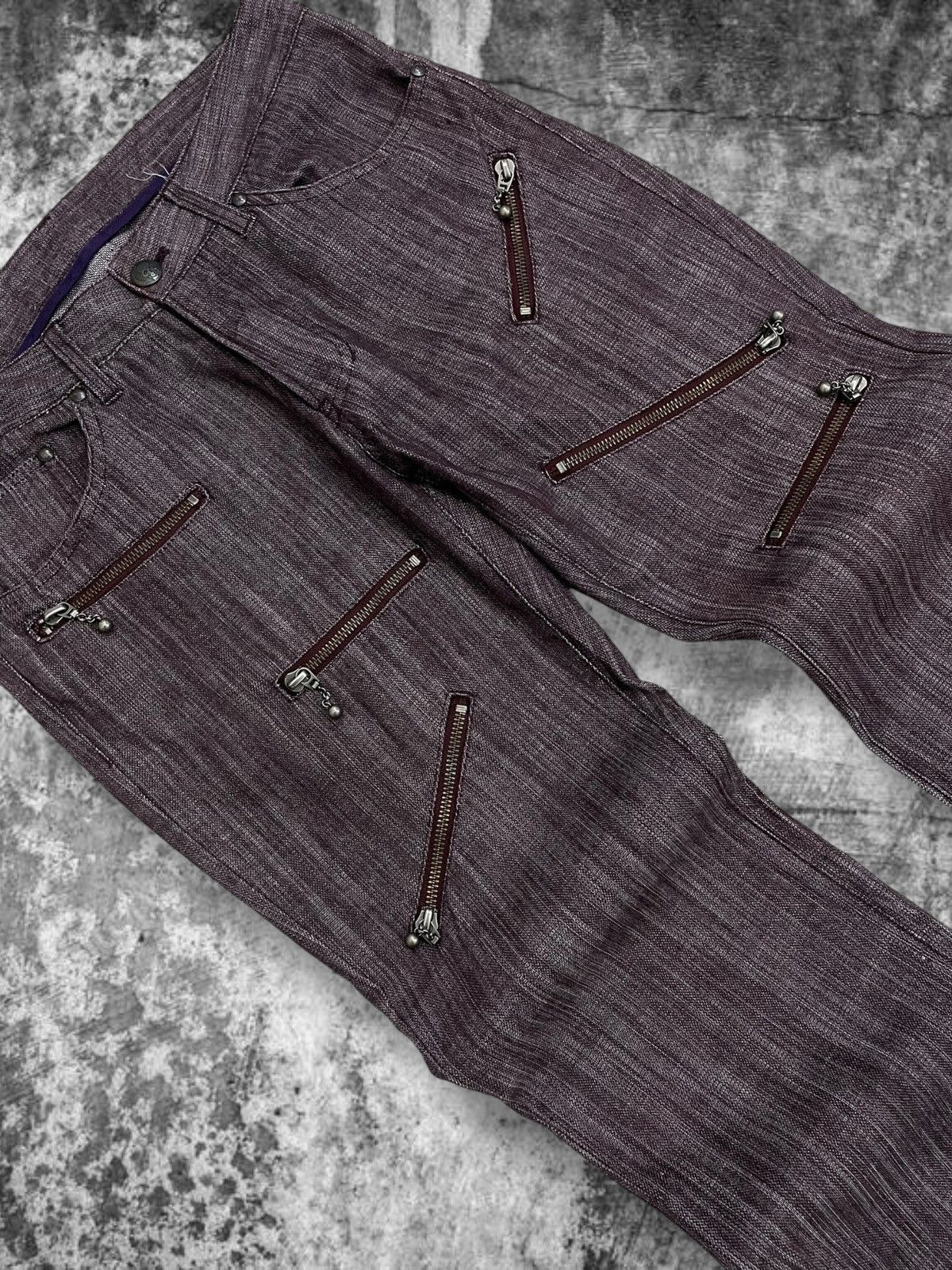 Hysteric Glamour Vintage Japan Icon 90’s Custom Culture Punk Multizip Jean Size US 30 / EU 46 - 5 Thumbnail