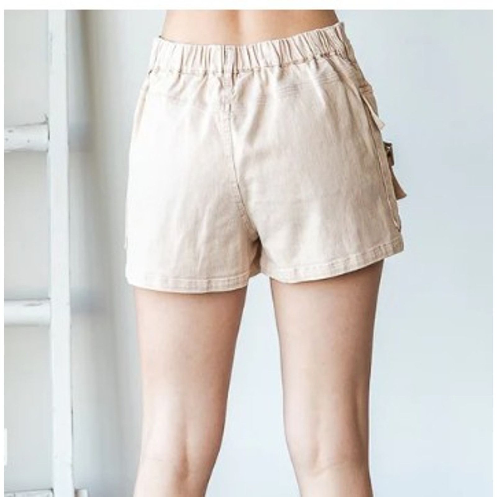 Other Oli & Hali -JP0431 | Washed Cargo Mini Denim Skort - M Size 31" - 4 Thumbnail