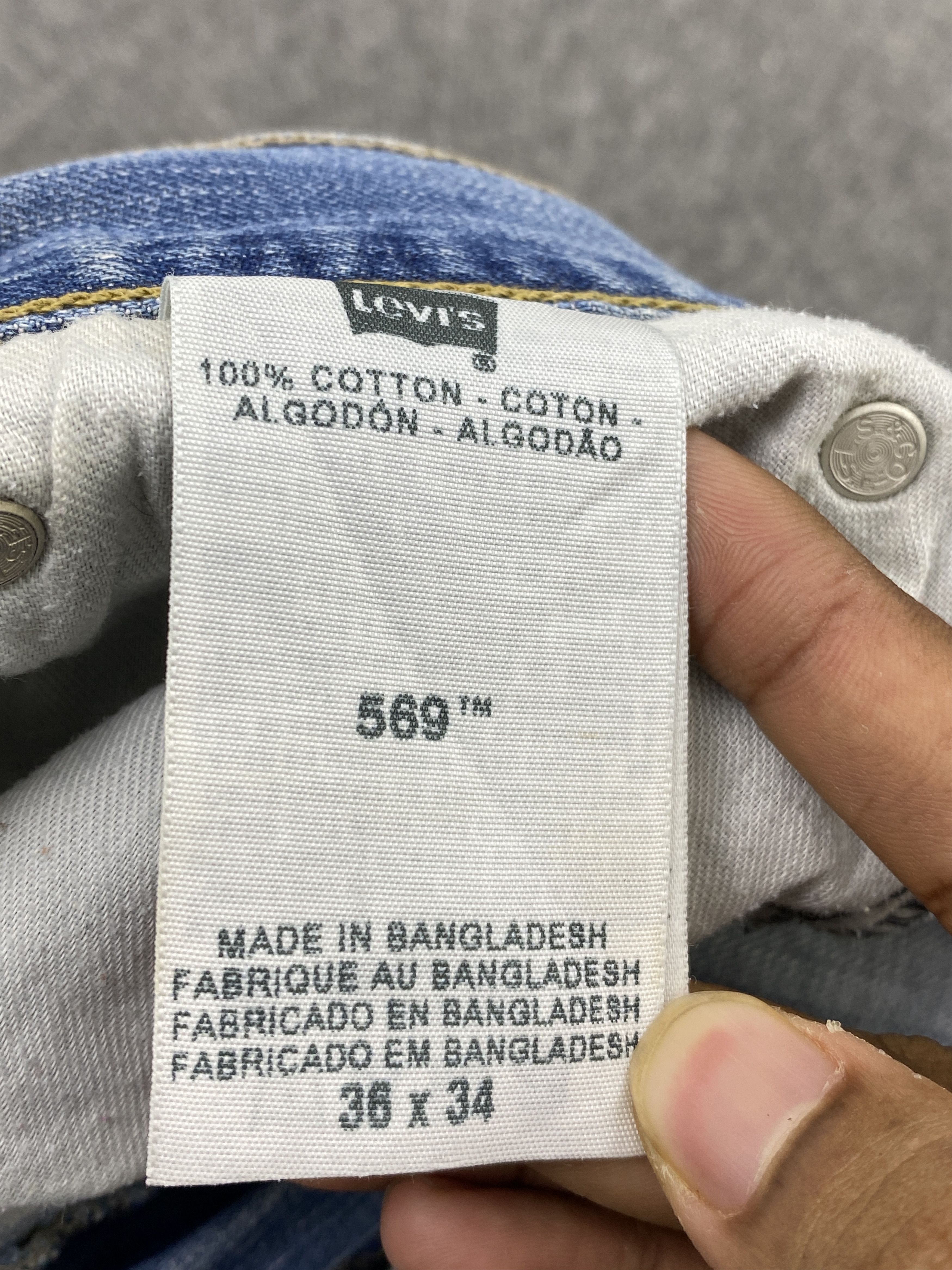 Levi's Vintage Levis 569 Earthtone Blue Jeans DP2341 Size US 36 / EU 52 - 7 Thumbnail