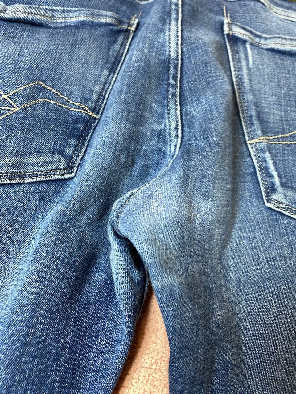 Replay × Vintage Replay Anbass Slim Fit Mid Wash Jeans Blue Size US 33 - 8 Thumbnail