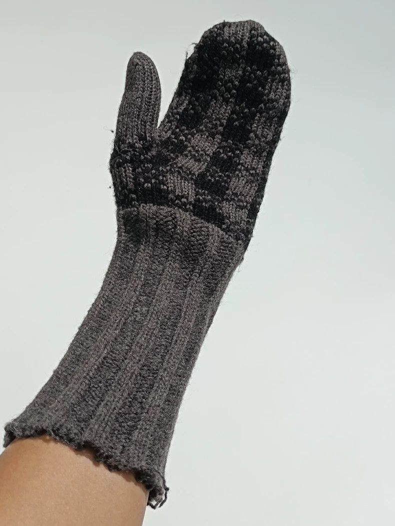 Y's Y's Long Finger-less Wool Gloves Size ONE SIZE - 8 Thumbnail