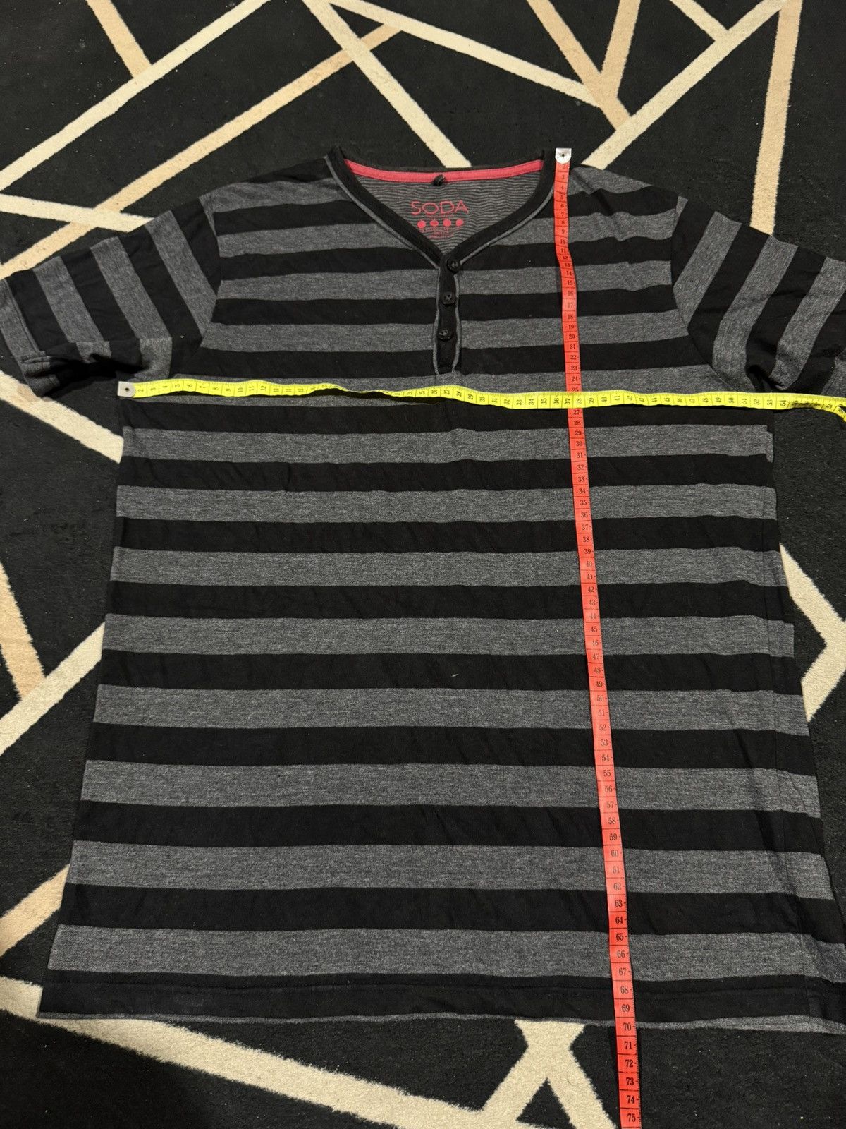 Hysteric Glamour Striped Soda Tees Half Button Size US M / EU 48-50 / 2 - 4 Thumbnail