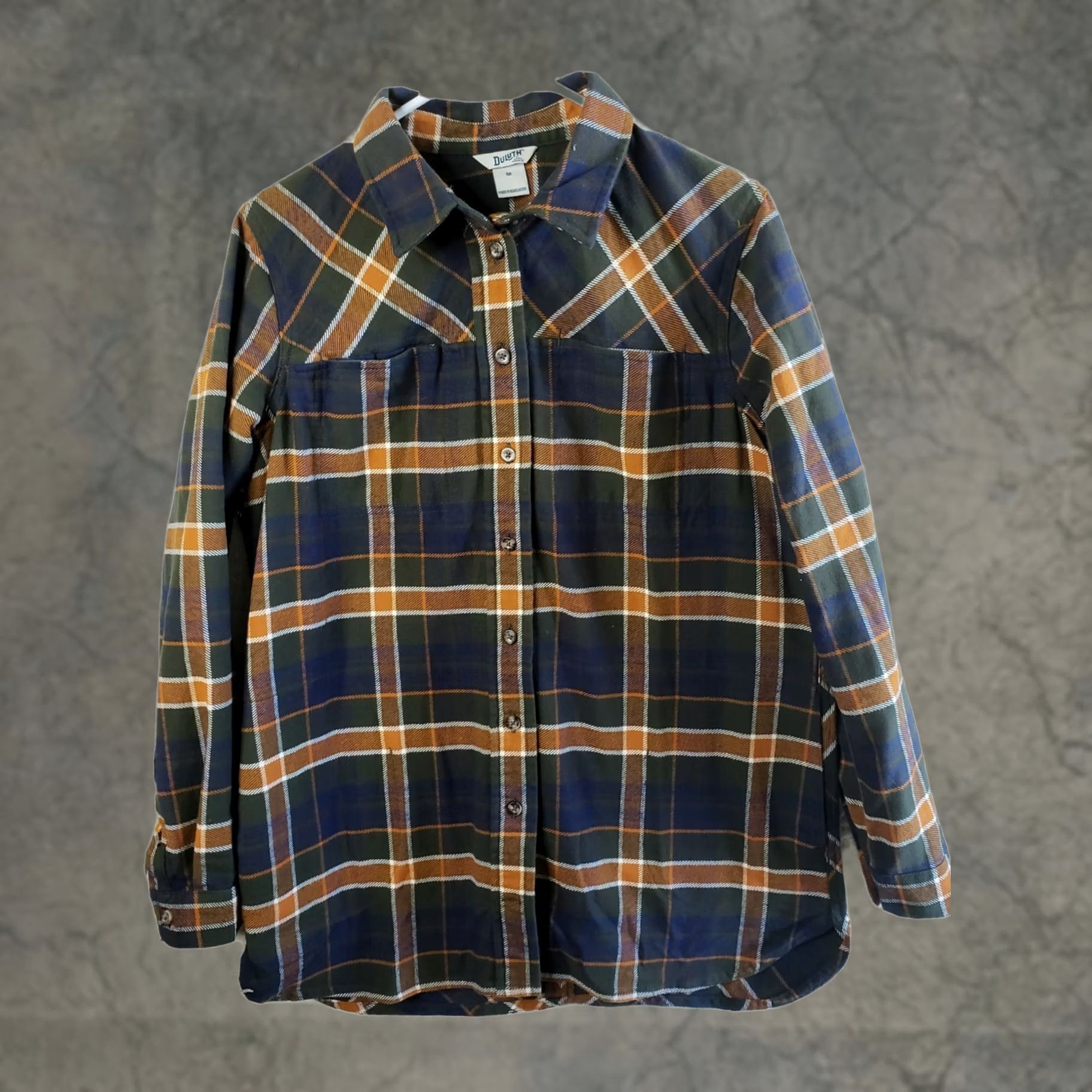 Duluth Trading Company Duluth Trading Flannel Shirt Women's M Multicolor Brown Plaid Button-Up Workwear Shirt Size M / US 6-8 / IT 42-44 - 1 Thumbnail