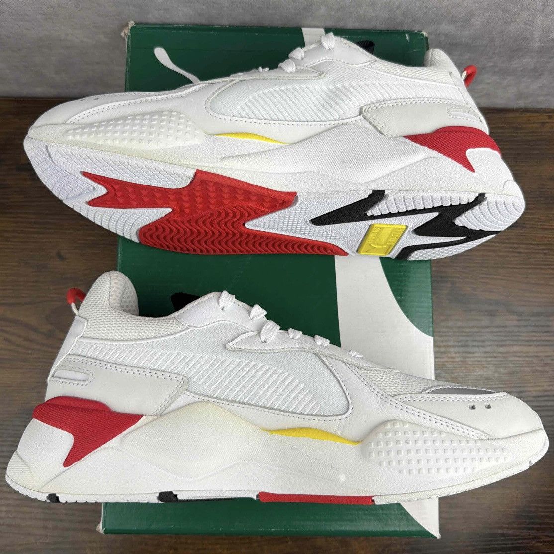 Ferrari × Puma NEW Puma RS-X Trophy Scuderia Ferrari White Rosso 370581-01 Size US 9.5 / EU 42-43 - 4 Thumbnail