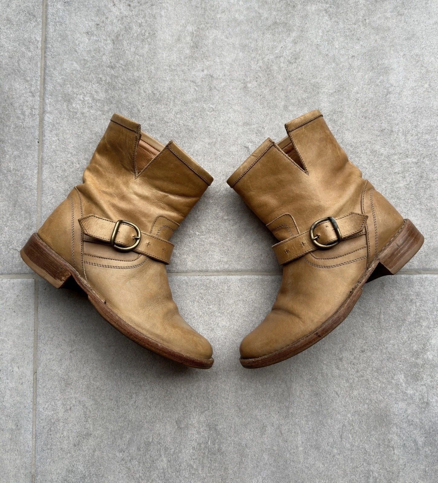 Fiorentini + Baker Fiorentini + Baker Eli Biker Moto Ankle Boots Leather 36 Size US 6 / IT 36 - 1 Thumbnail