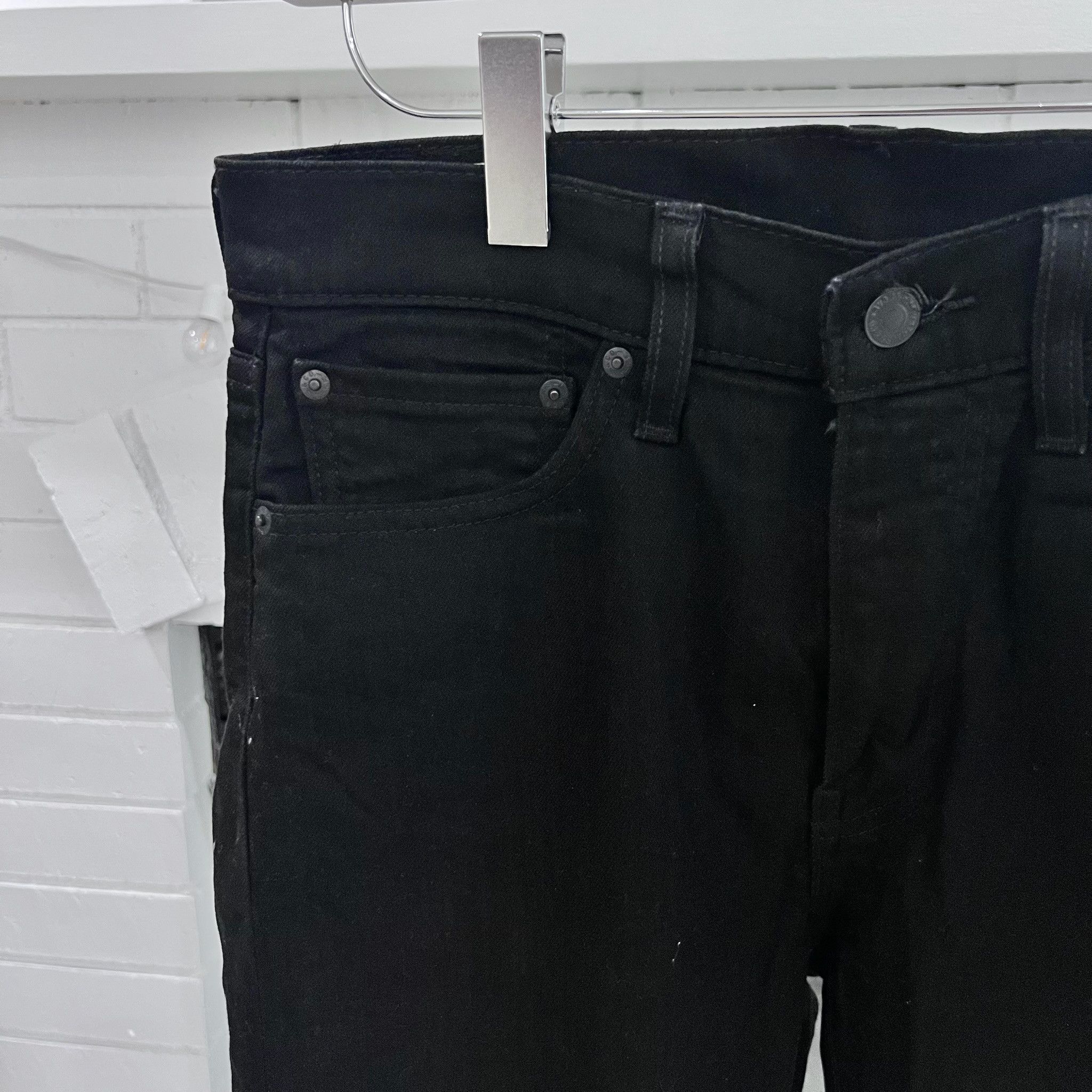 Levi's Black Levi's Slim Fit 32 x 30 Denim Jeans Pants Size US 30 / EU 46 - 2 Thumbnail