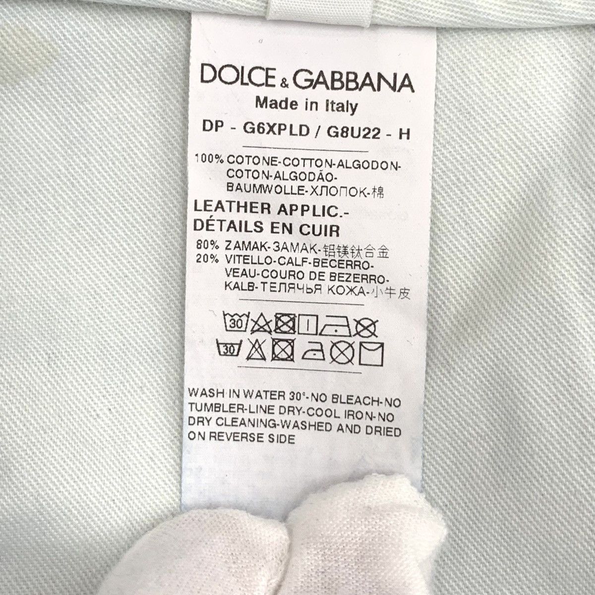 Dolce & Gabbana Dolce Gabbana Washed Distressed Cotton Denim Pants K26WX Size US 30 / EU 46 - 9 Thumbnail