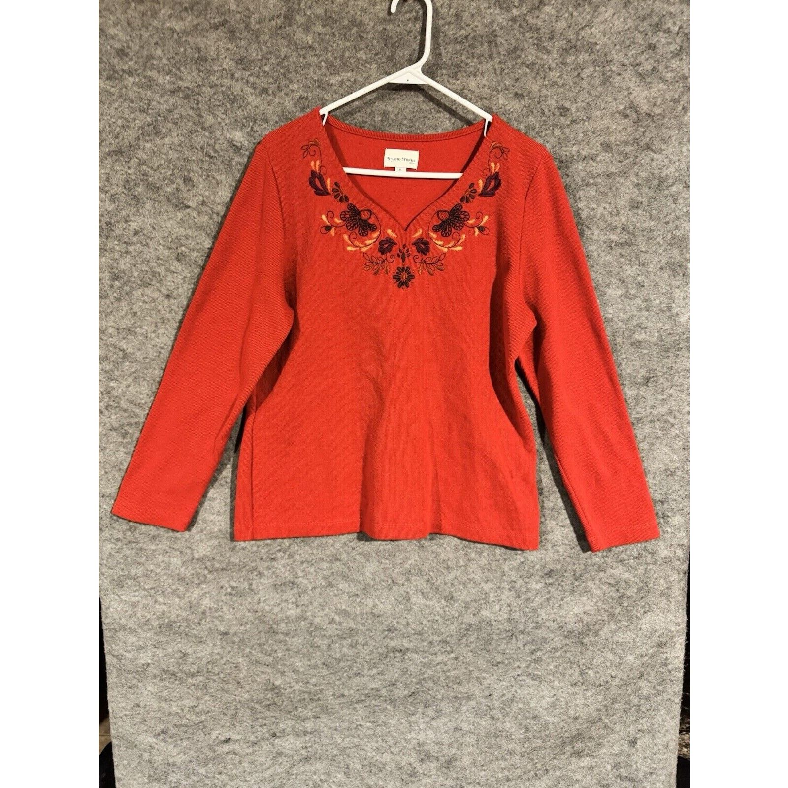 Other Cottagecore Top Womens PL Floral Embroidered Boho 2010s Size L / US 10 / IT 46 - 1 Thumbnail