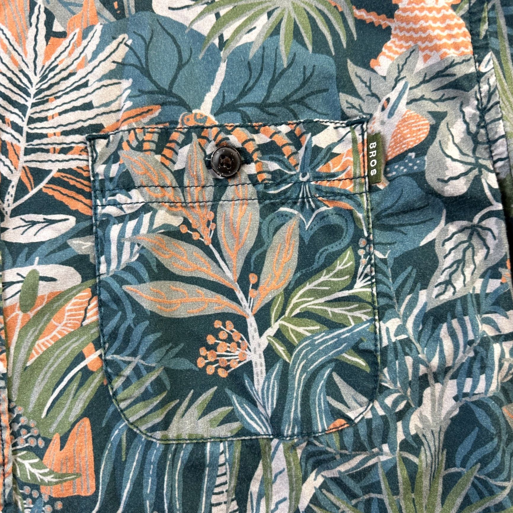 Howler Brothers Howler Brothers Shirt Mens Medium Green All Over Print Mansfield Button Up Western Size US M / EU 48-50 / 2 - 4 Thumbnail