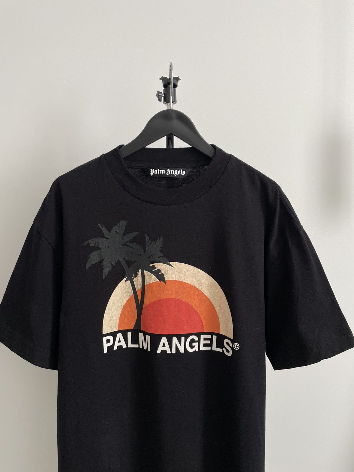 Palm Angels Palm Angels Sunset Beach Black T-Shirt Size US XL / EU 56 / 4 - 2 Thumbnail
