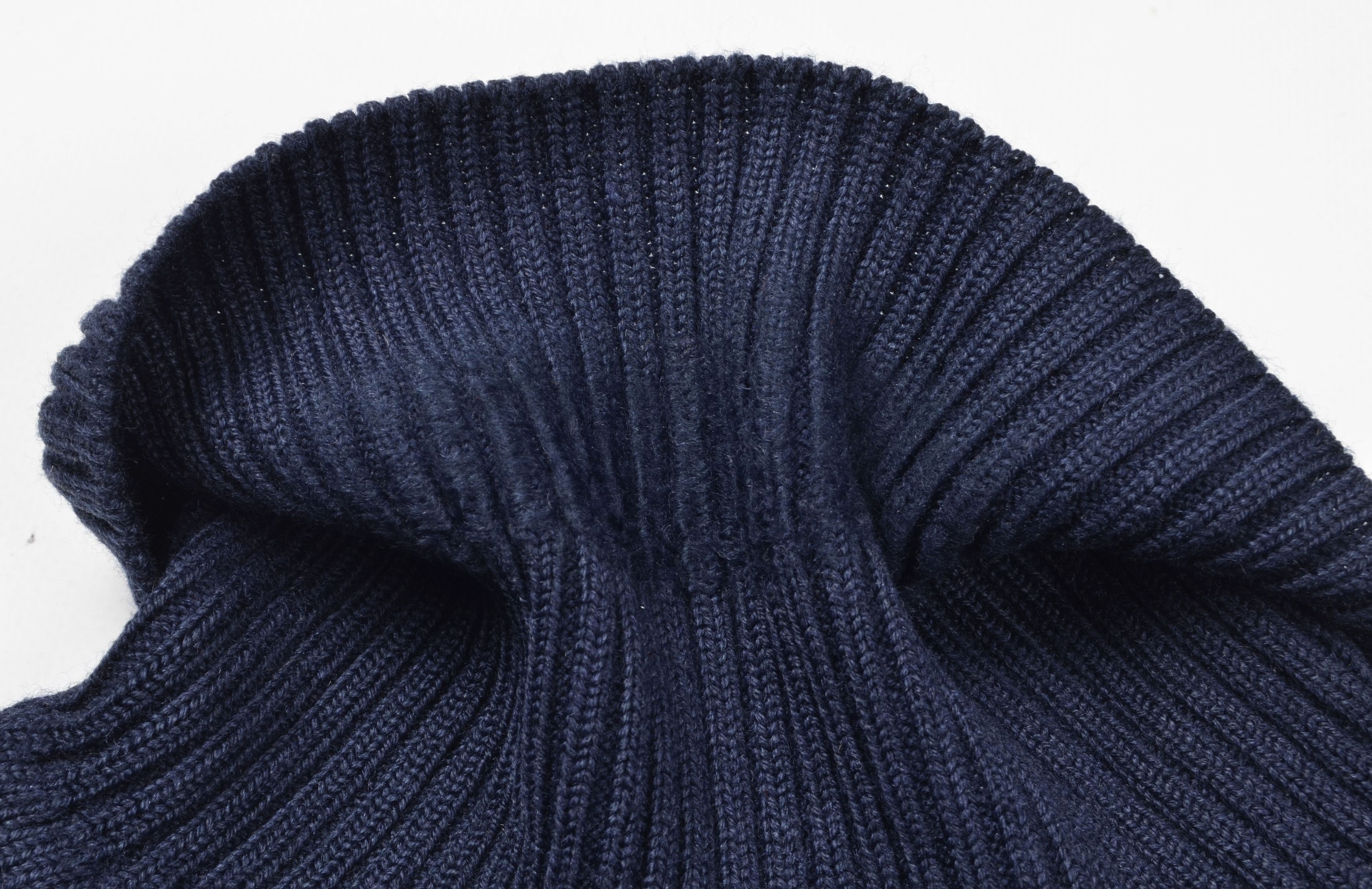 Diesel Vintage Diesel Y2K Ribbed Turtleneck Wool Blend Navy Sweater Size US M / EU 48-50 / 2 - 5 Thumbnail