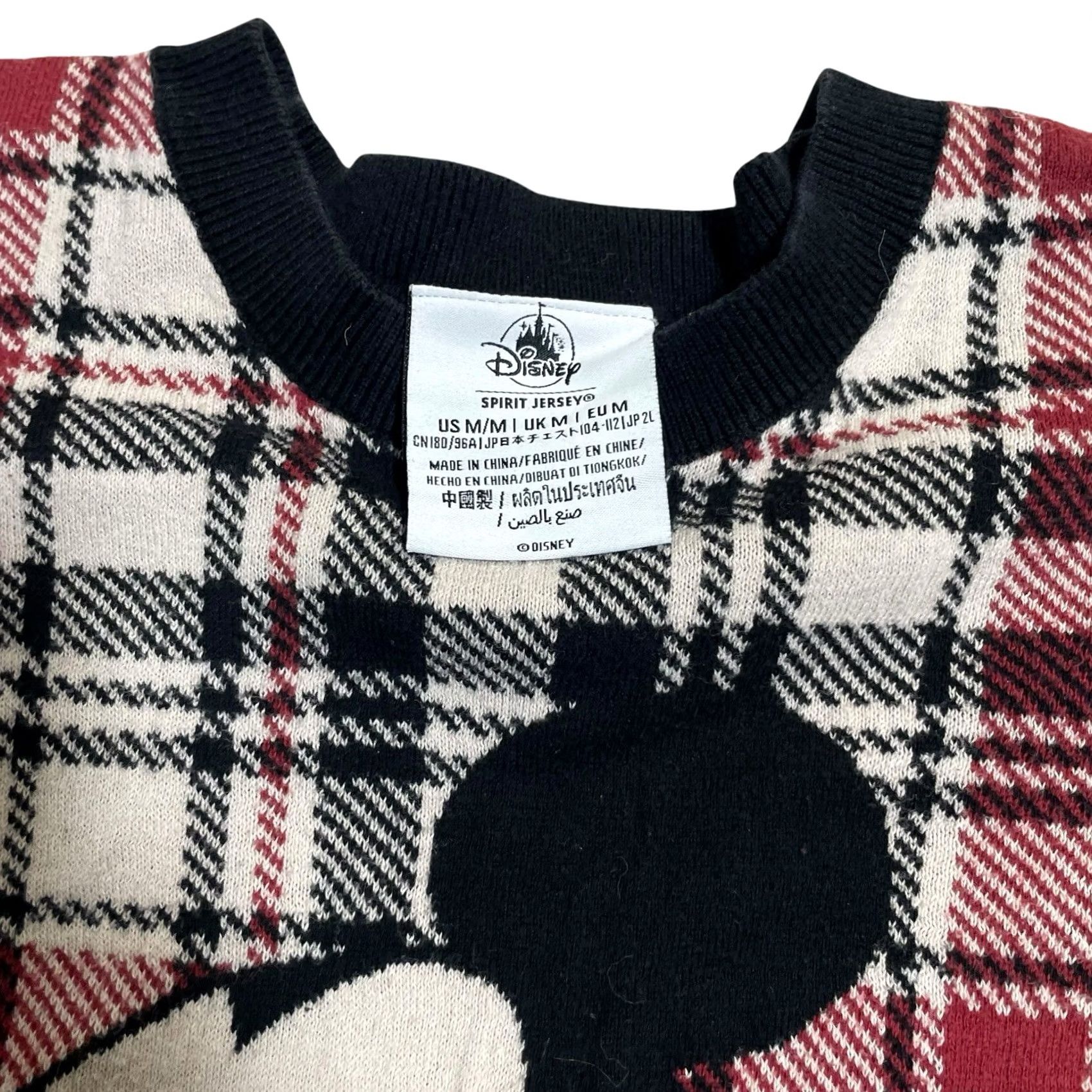 Disney VINTAGE Disney Spirit Jersey Mickey Mouse Plaid Crewneck Sweater Women Sz M Size M / US 6-8 / IT 42-44 - 5 Thumbnail