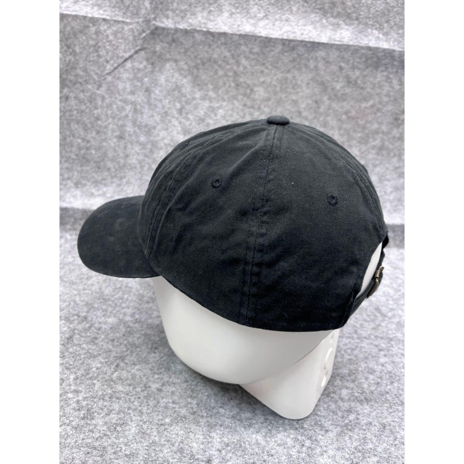 Vintage Yupoong Hat Cap Strap Back Adult Black Cotton Baseball Cap Mens One Size Twill Vintage: No Size ONE SIZE - 5 Thumbnail