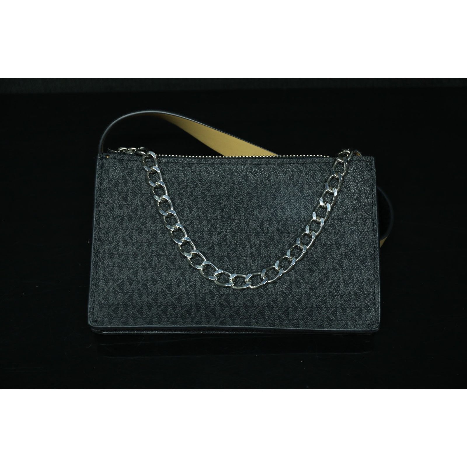 Michael Kors MK Signature Pull Chain Belt Bag Black